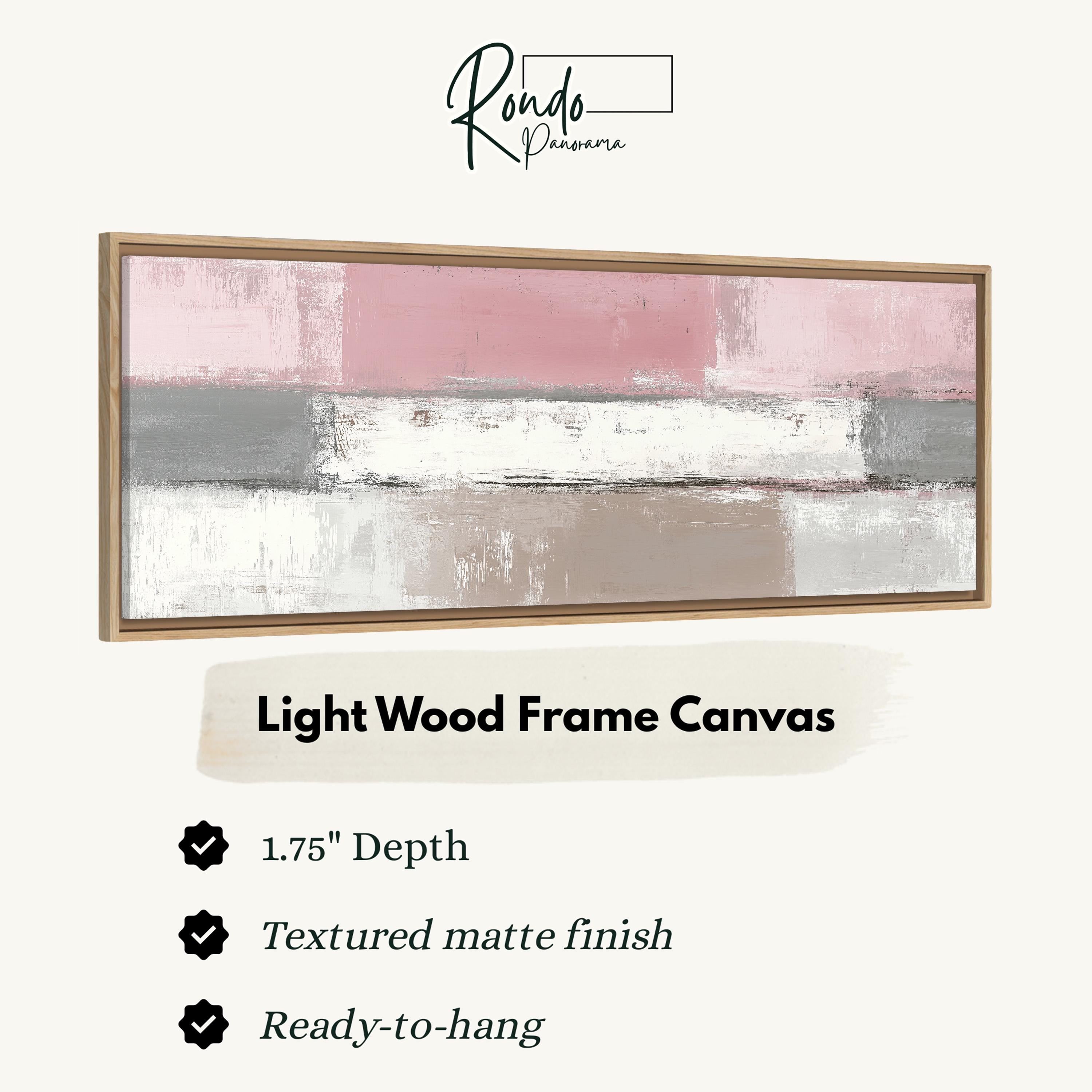 Light wood frame canvas