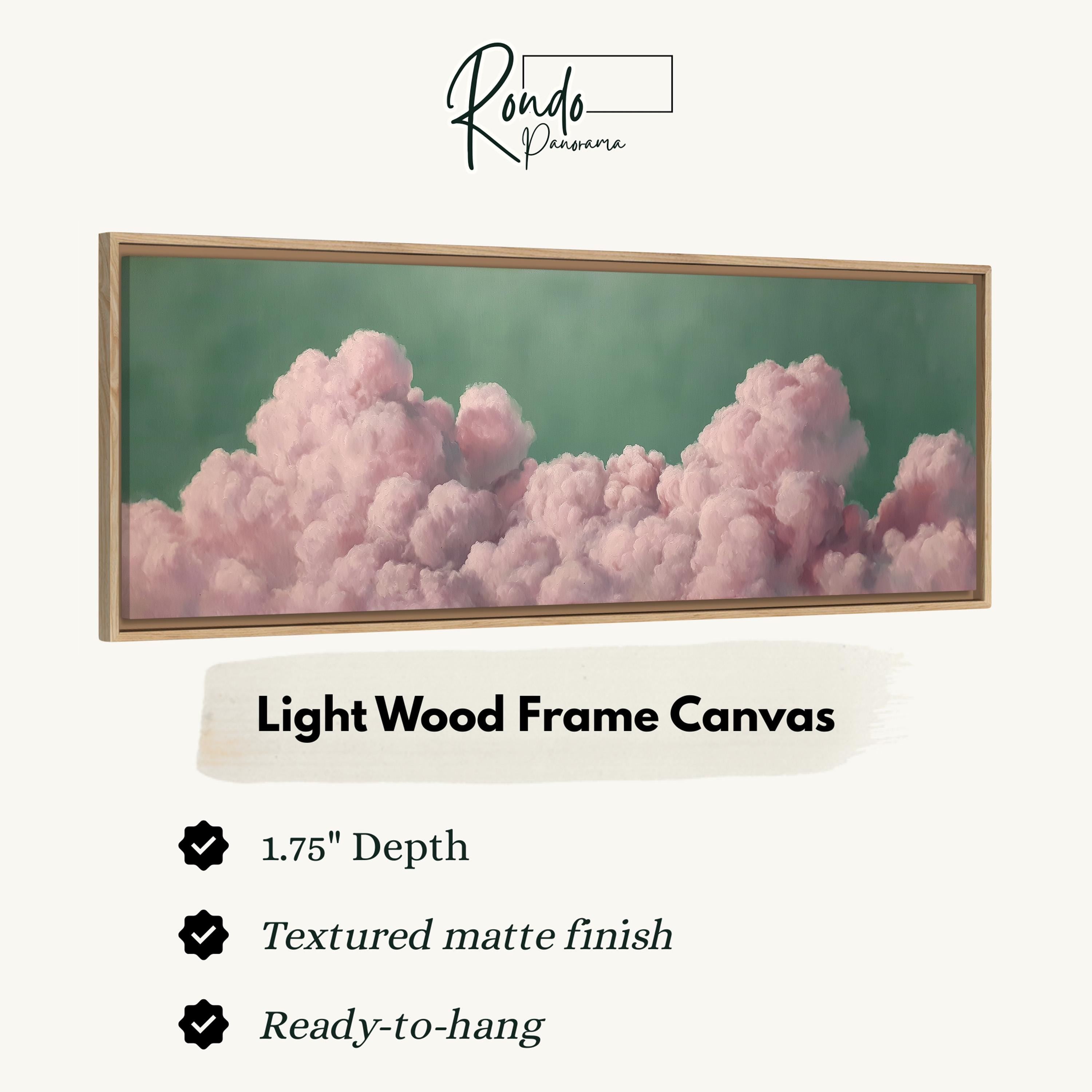 Light wood frame canvas