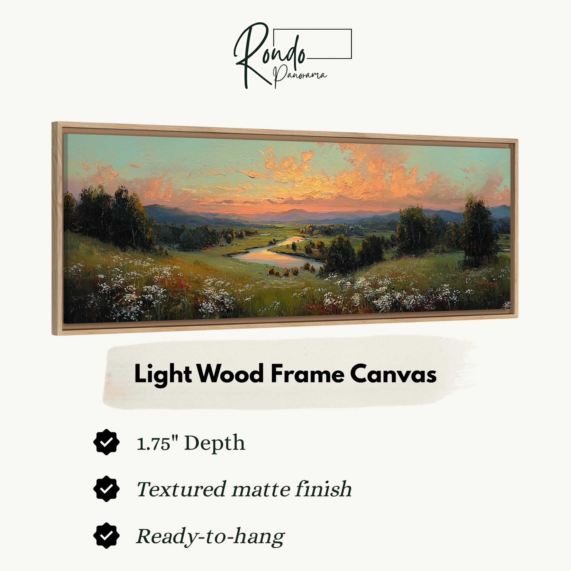 Light Wood Frame Canvas