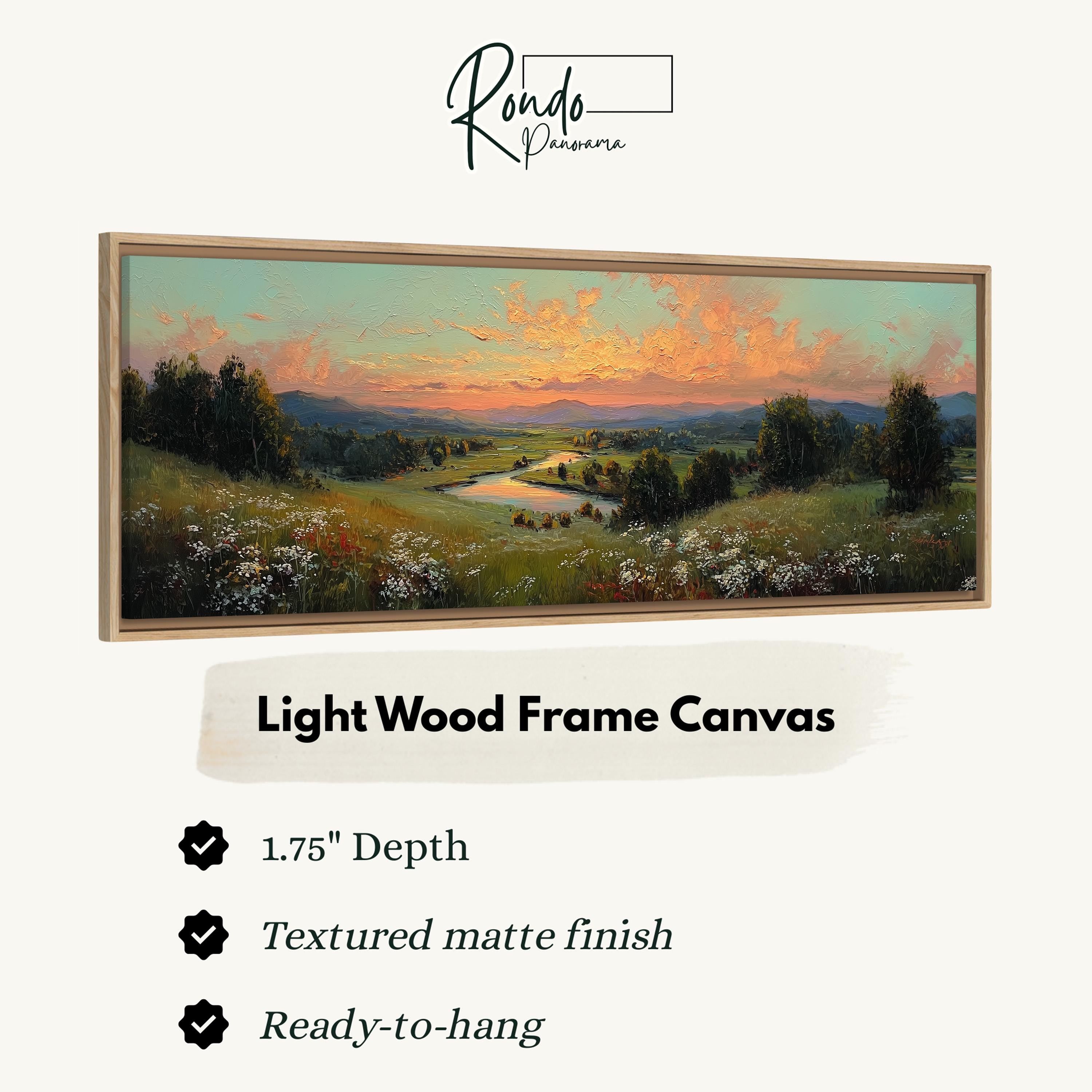 Light Wood Frame Canvas