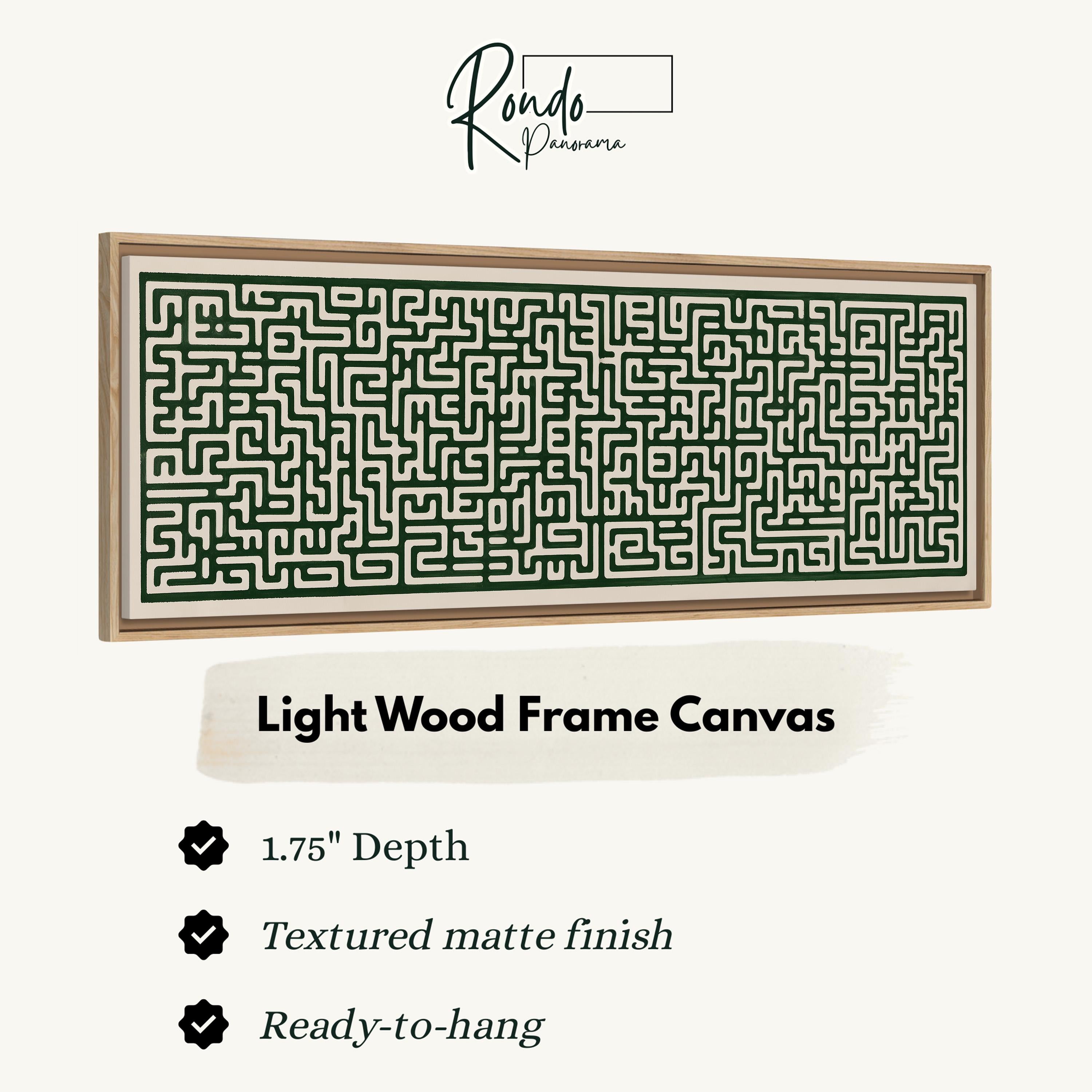 Light wood frame canvas