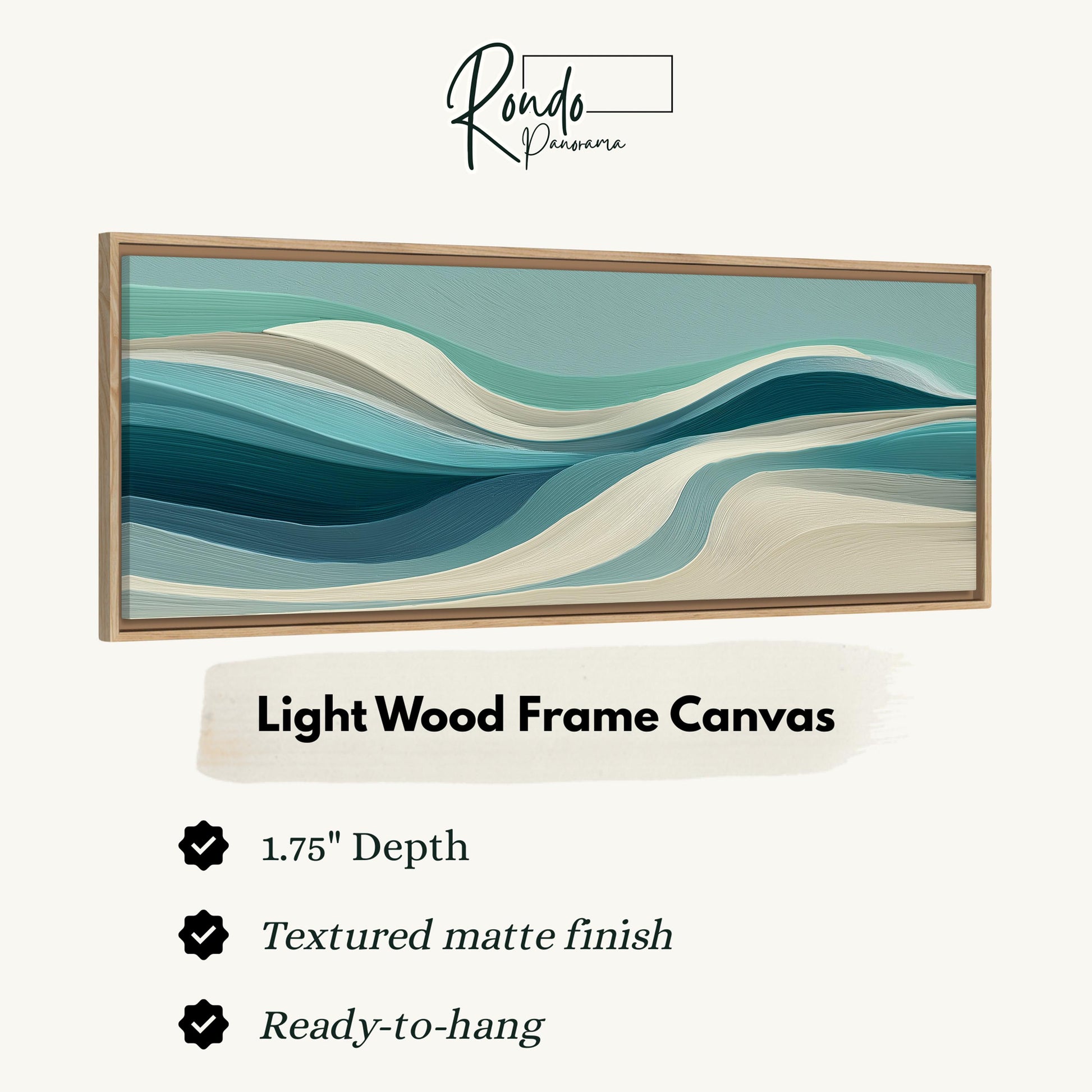 Light wood frame canvas