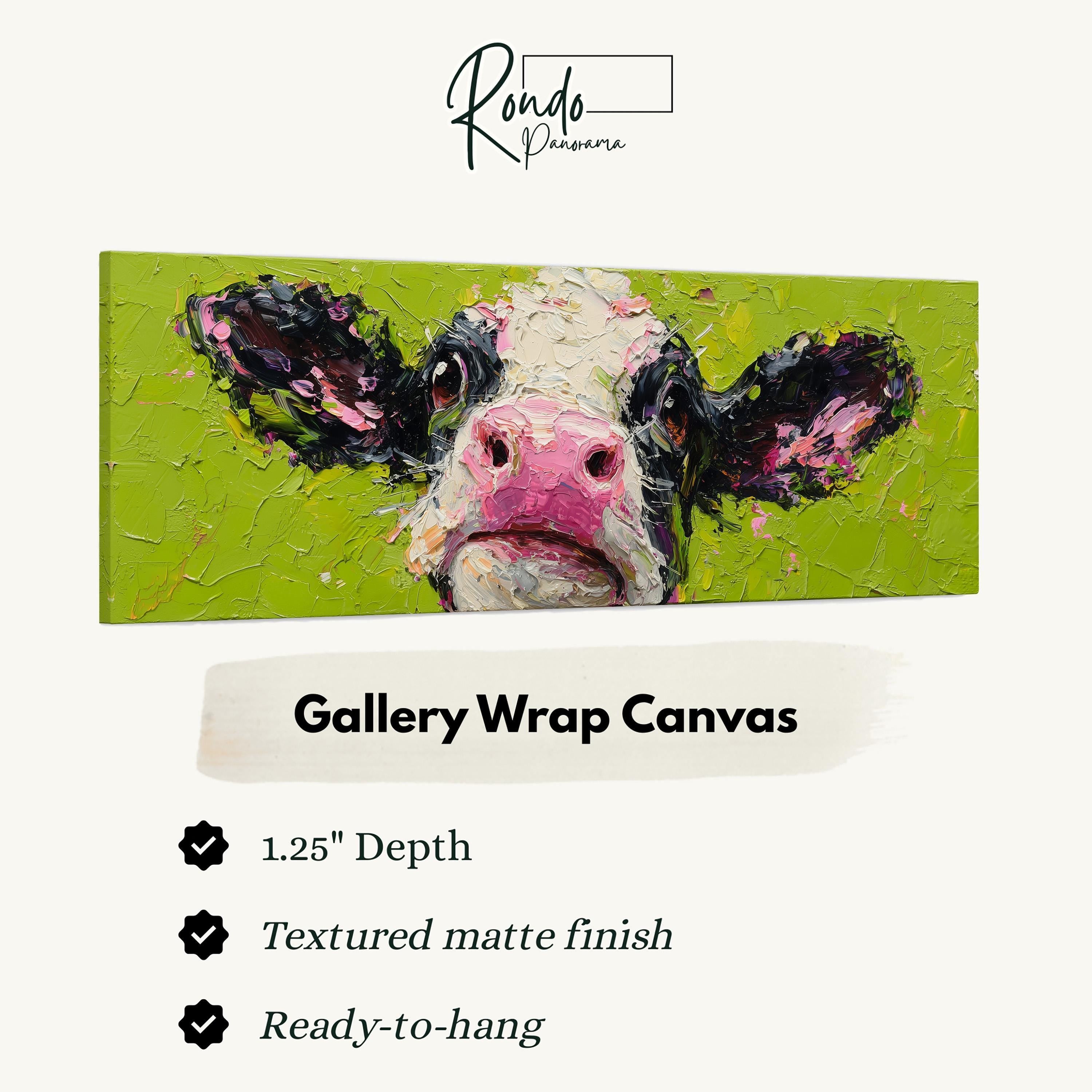 Colorful Cow - Abstract Farm Animal Art