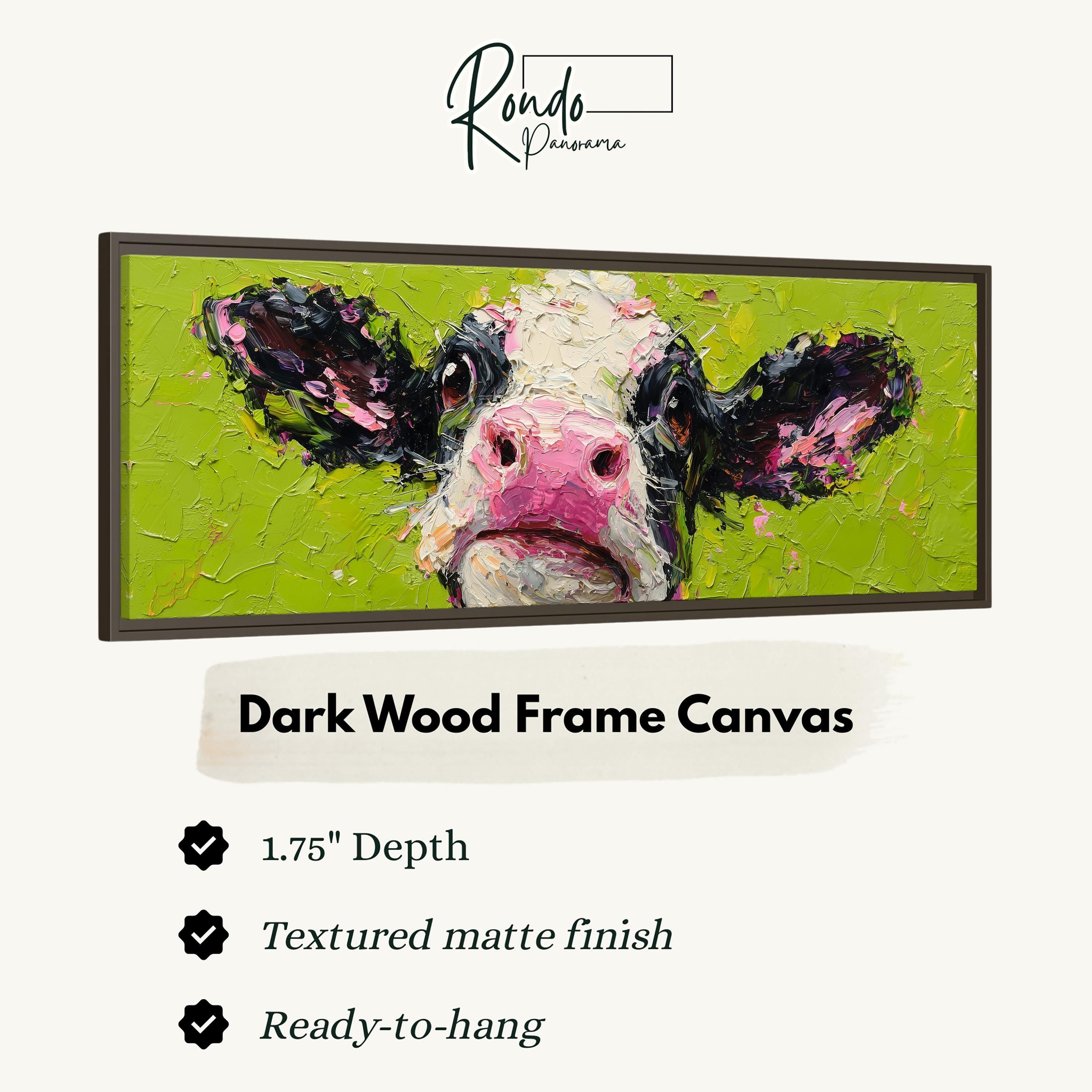 Colorful Cow - Abstract Farm Animal Art