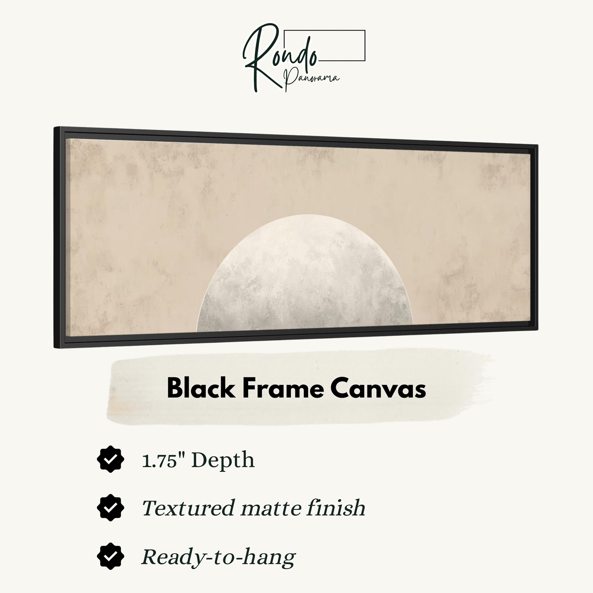 The image is a black frame canvas with a large white circle on it.