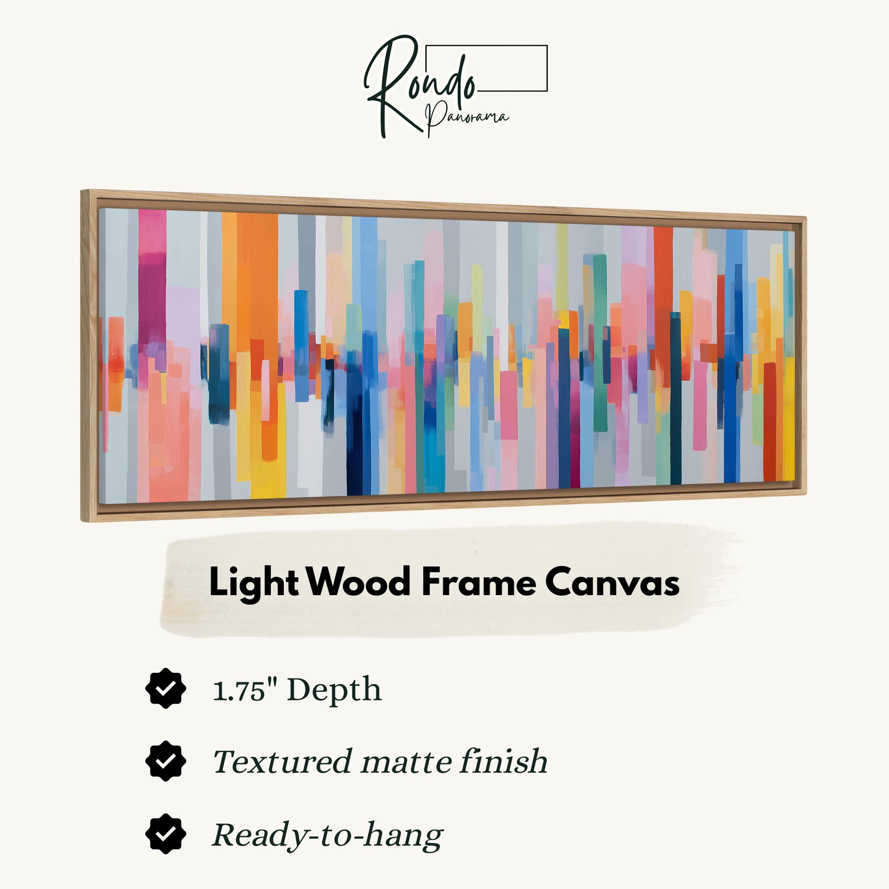 Light wood frame canvas