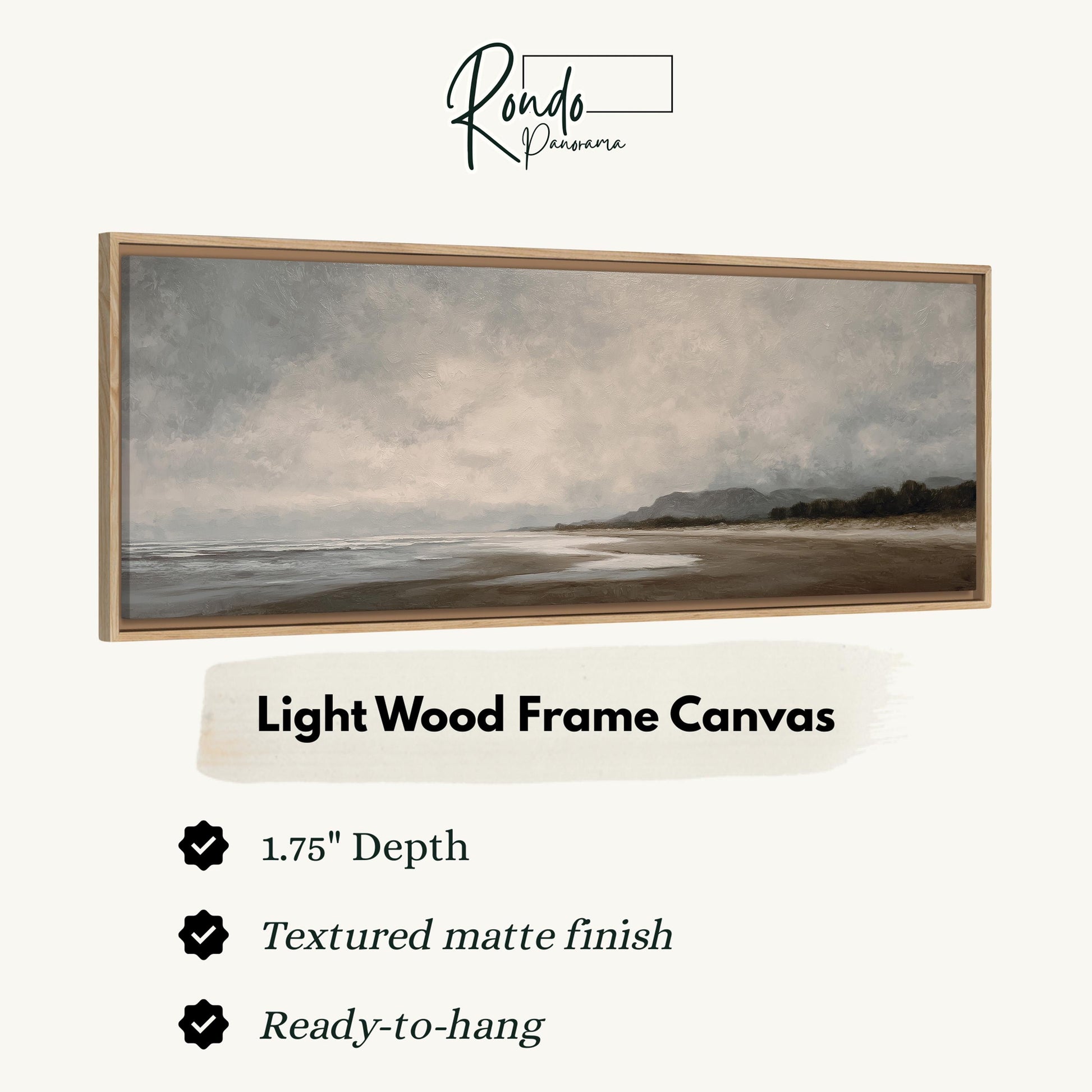Light wood frame canvas