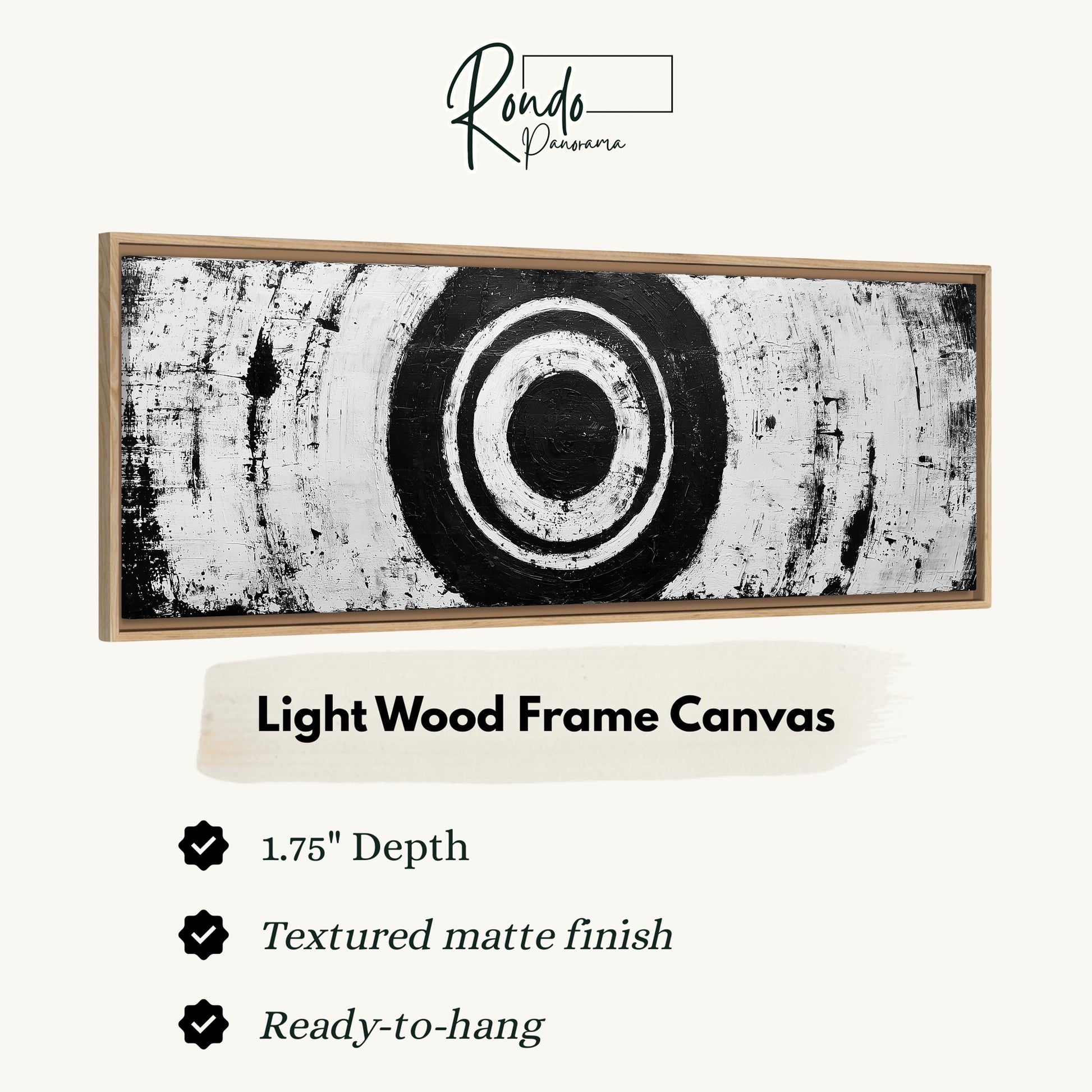 Light wood frame canvas