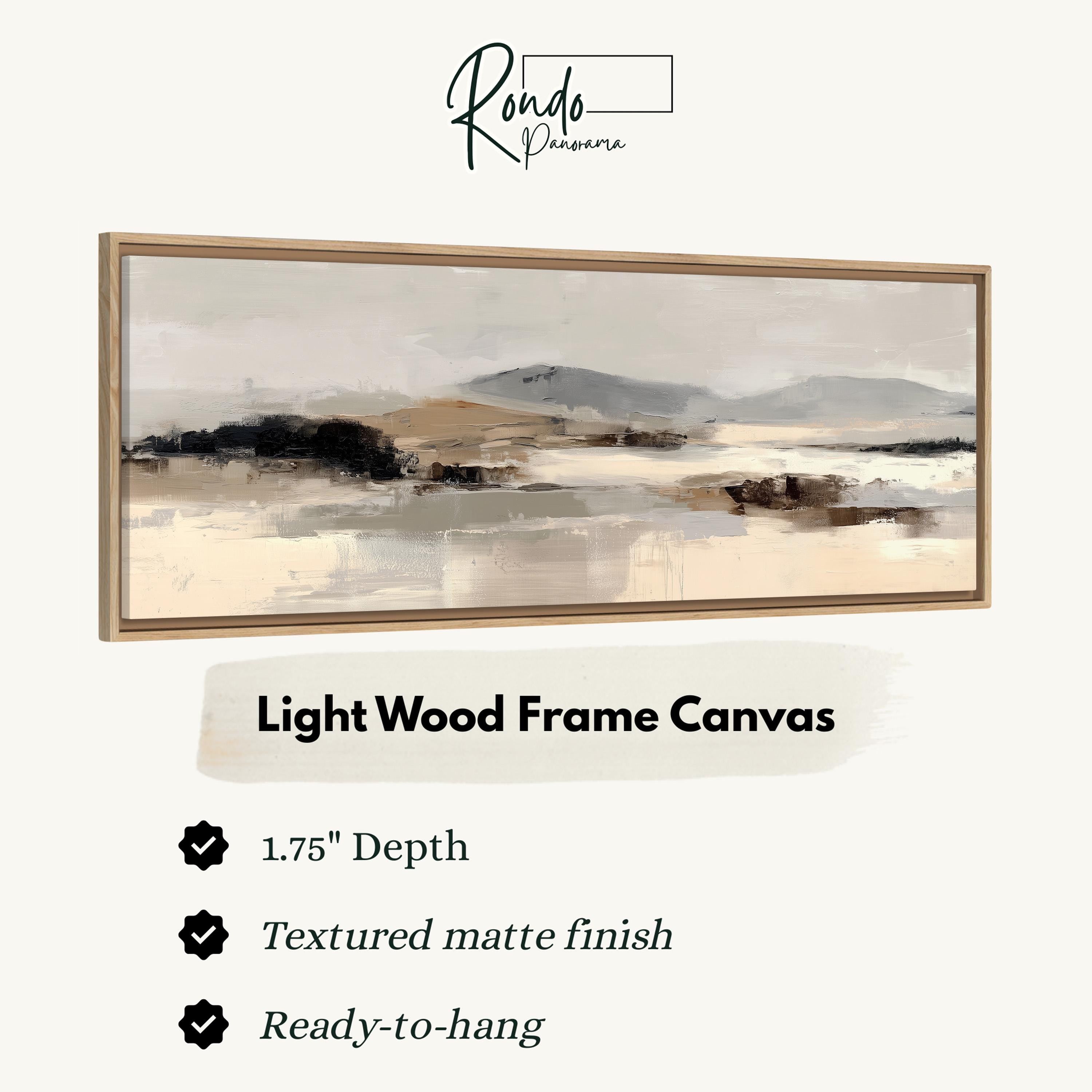 Light wood frame canvas