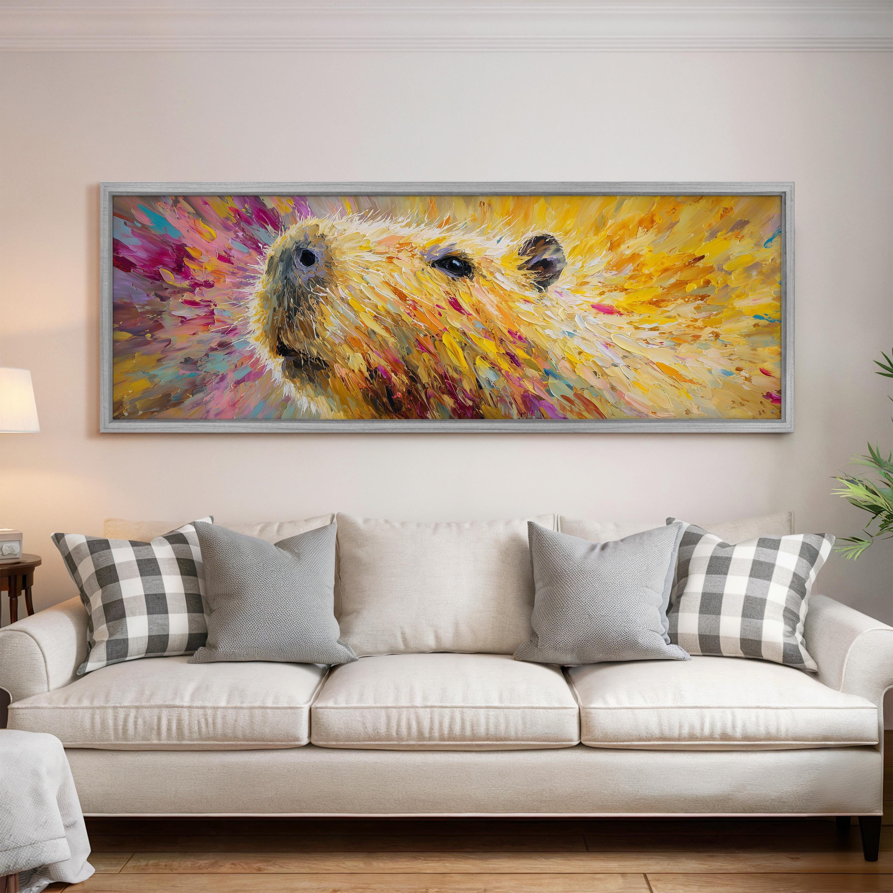 Colorful Capybara - Abstract Animal Art
