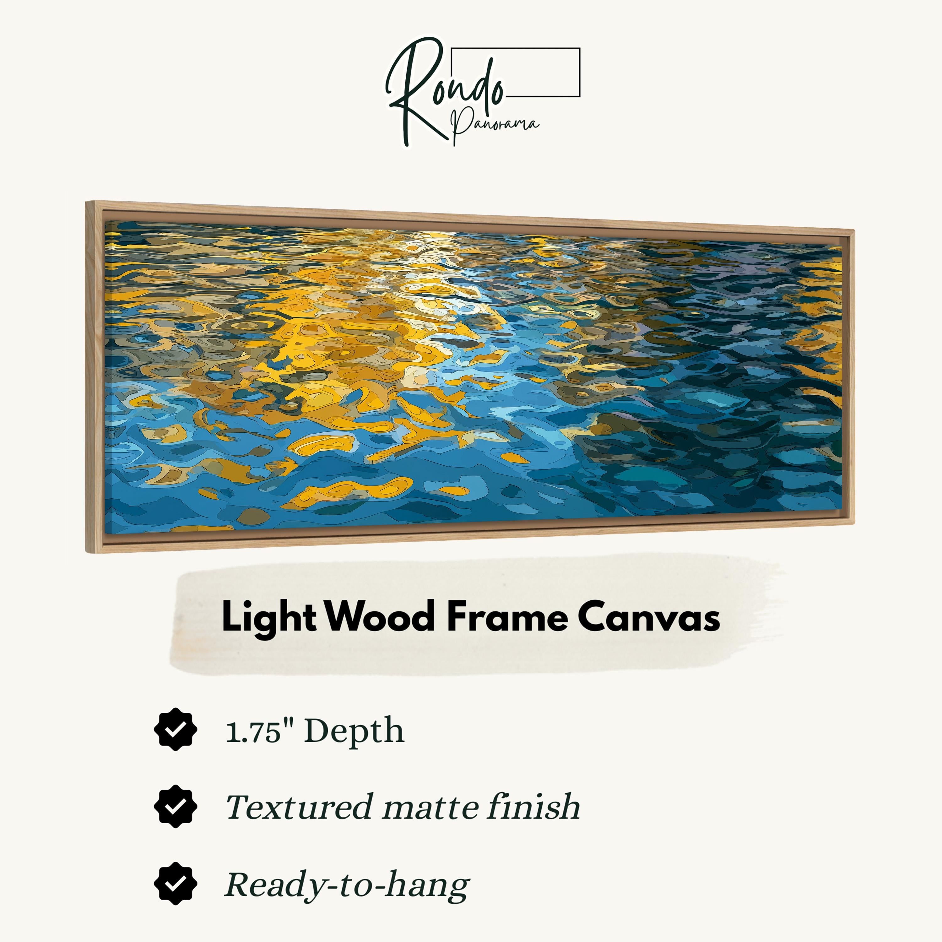 Light wood frame canvas