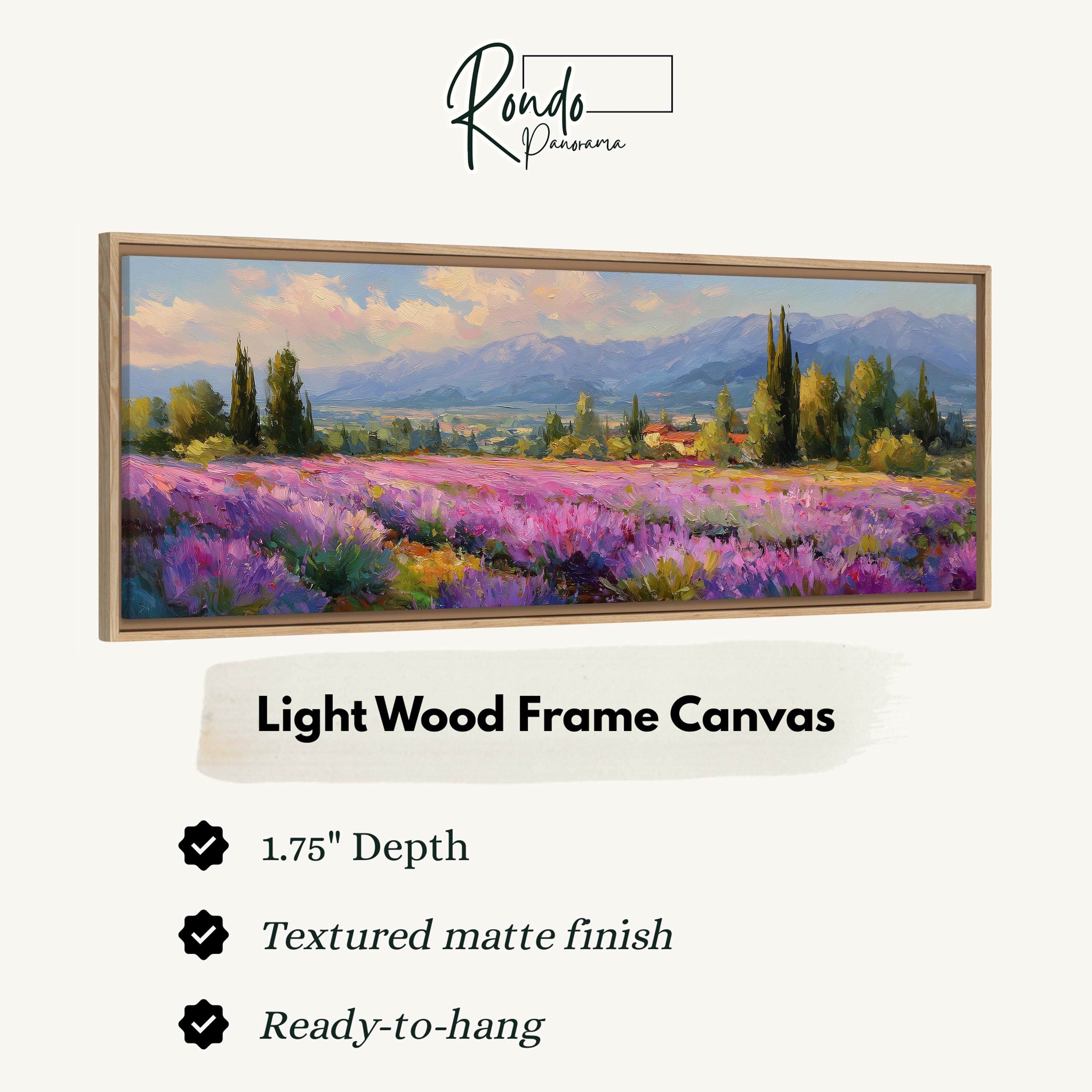 Light wood frame canvas