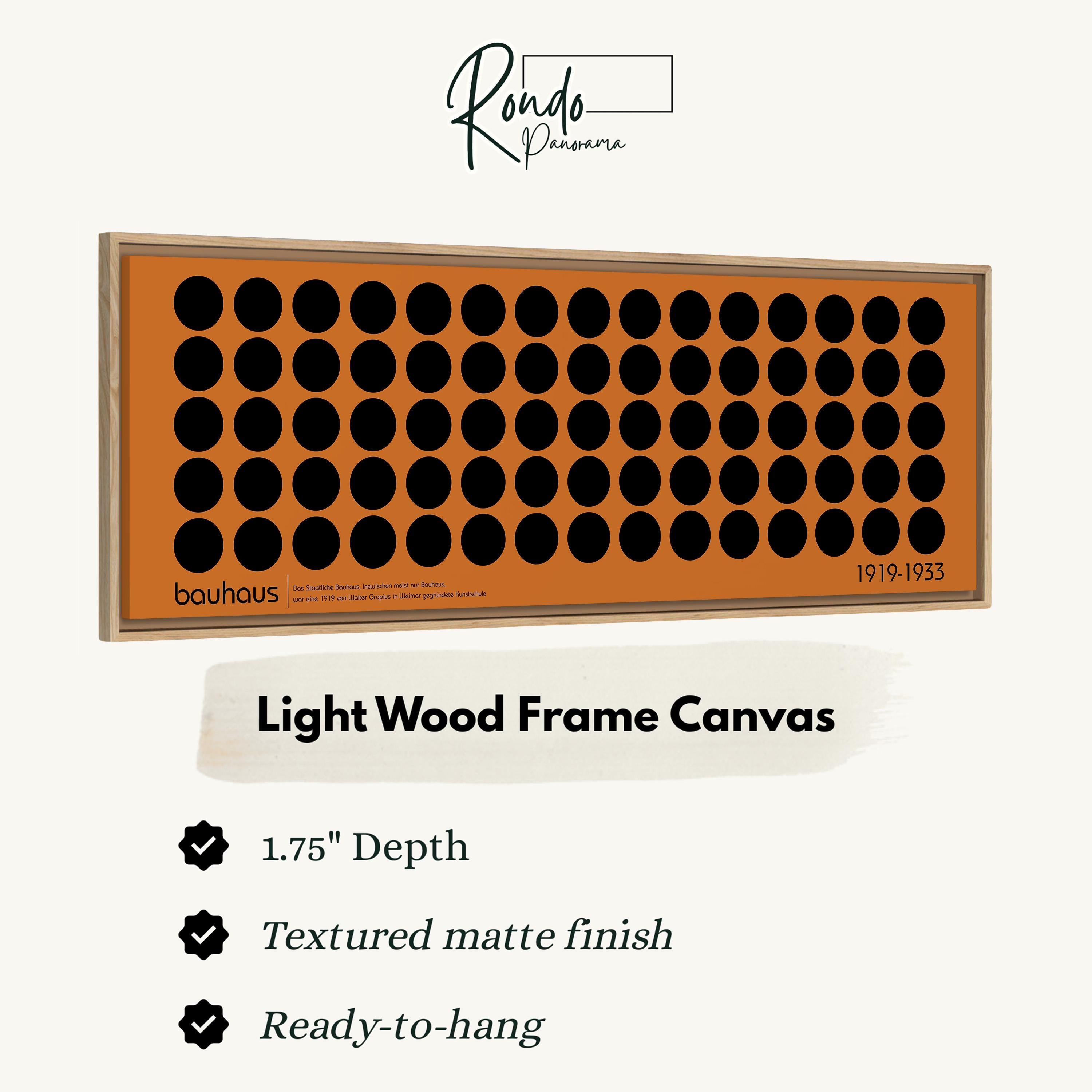 Light wood frame canvas