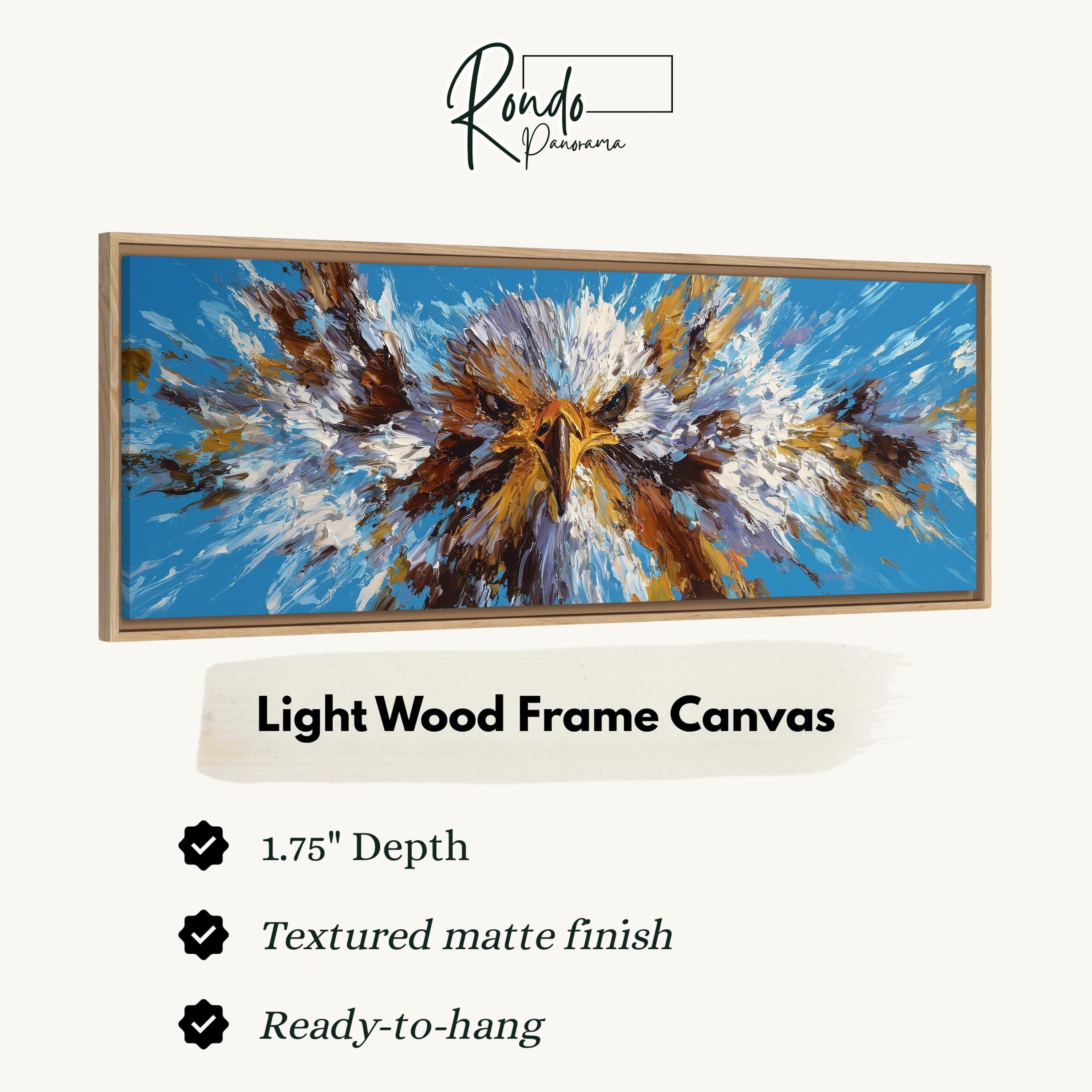Majestic Eagle - Wide Panoramic Canvas Art