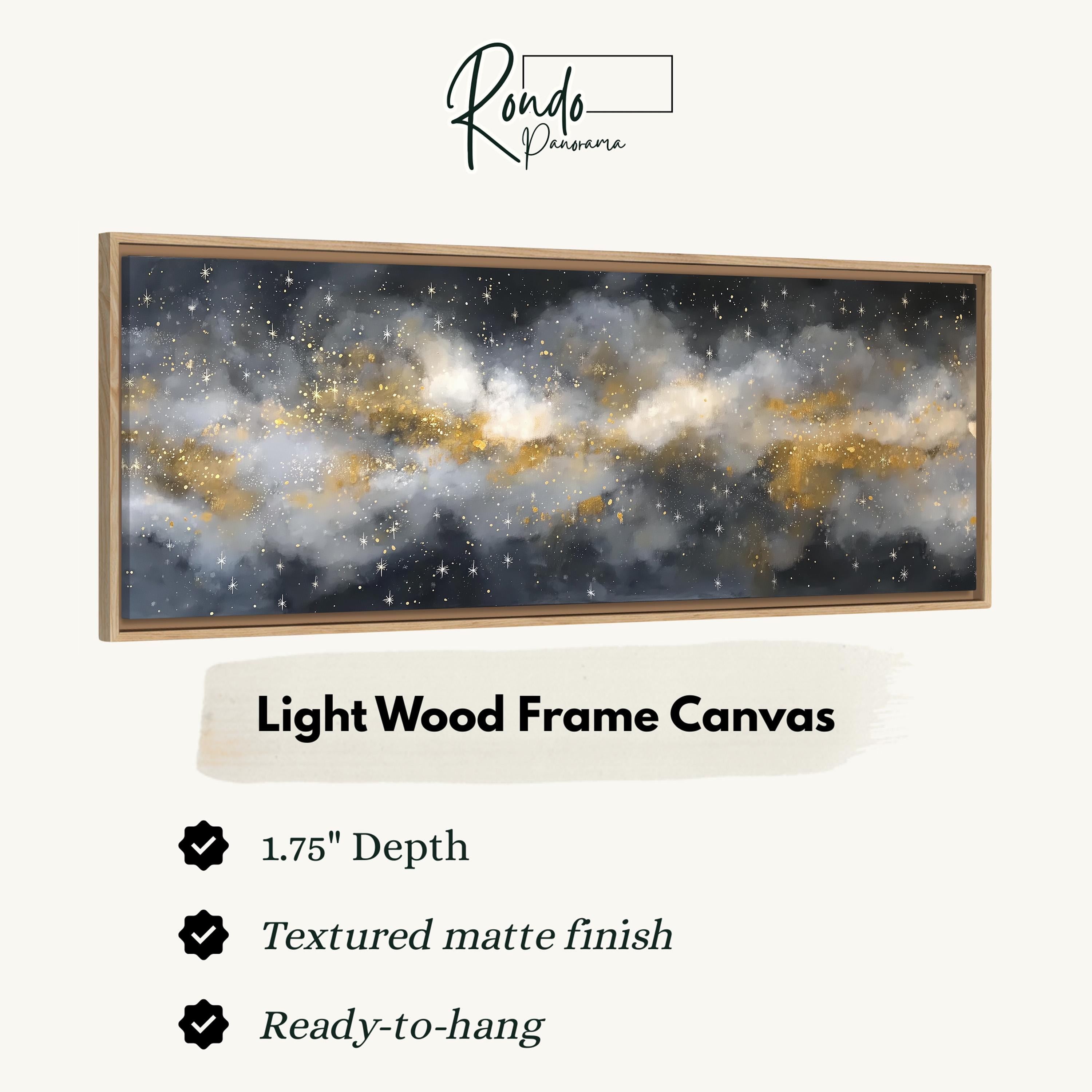 Light wood frame canvas