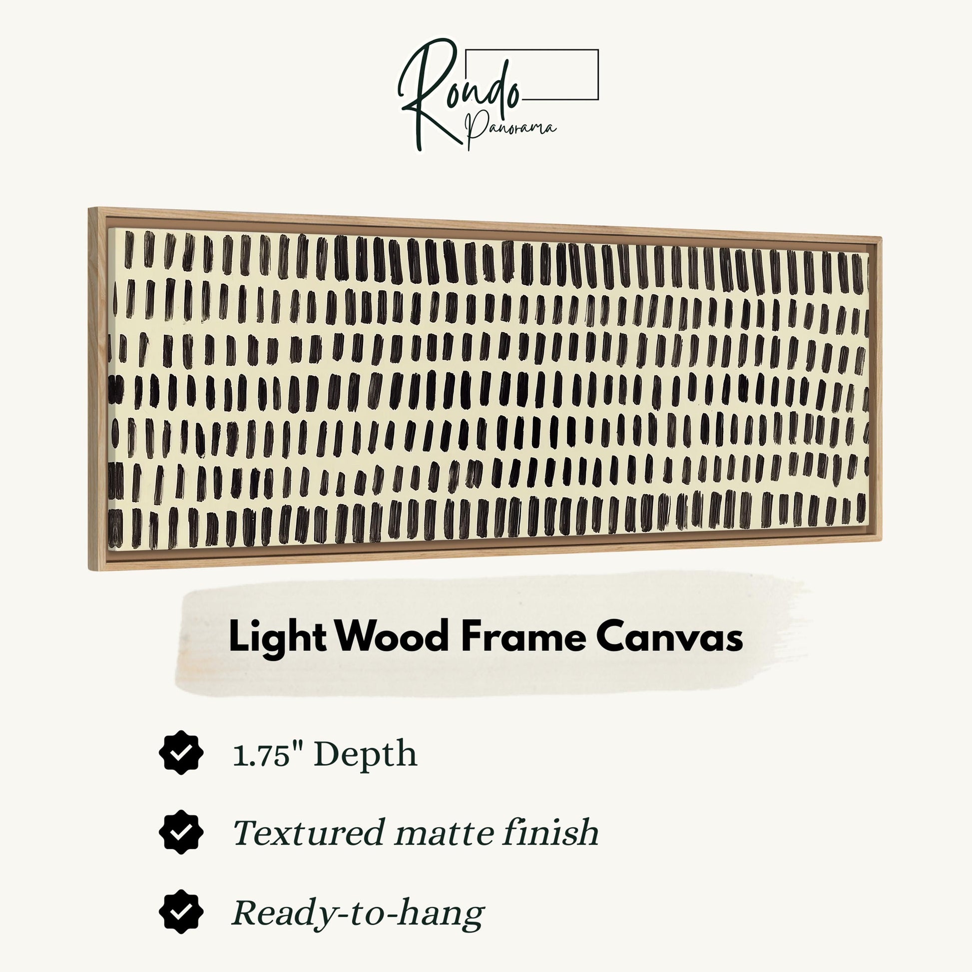 Light wood frame canvas