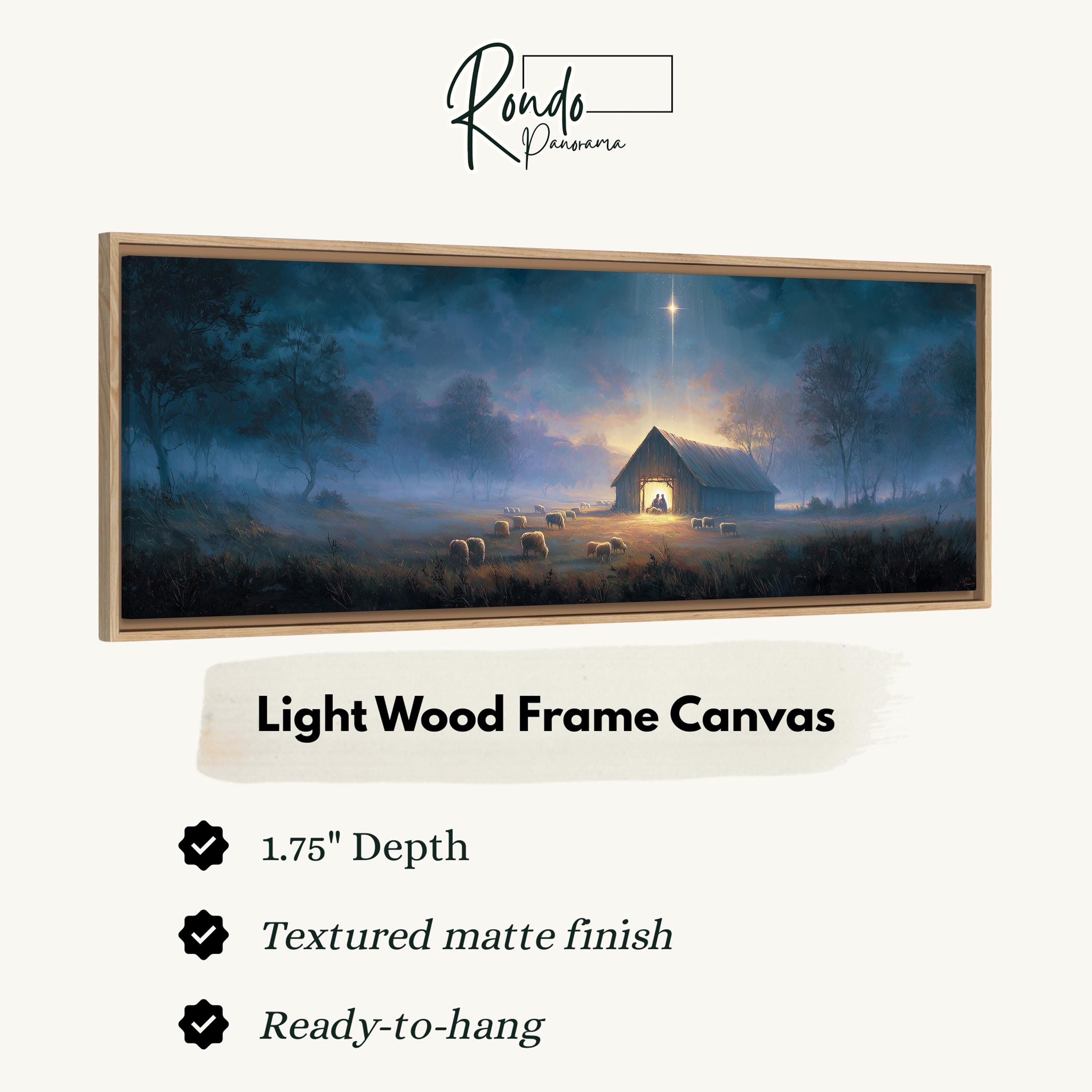 Light Wood Frame Canvas