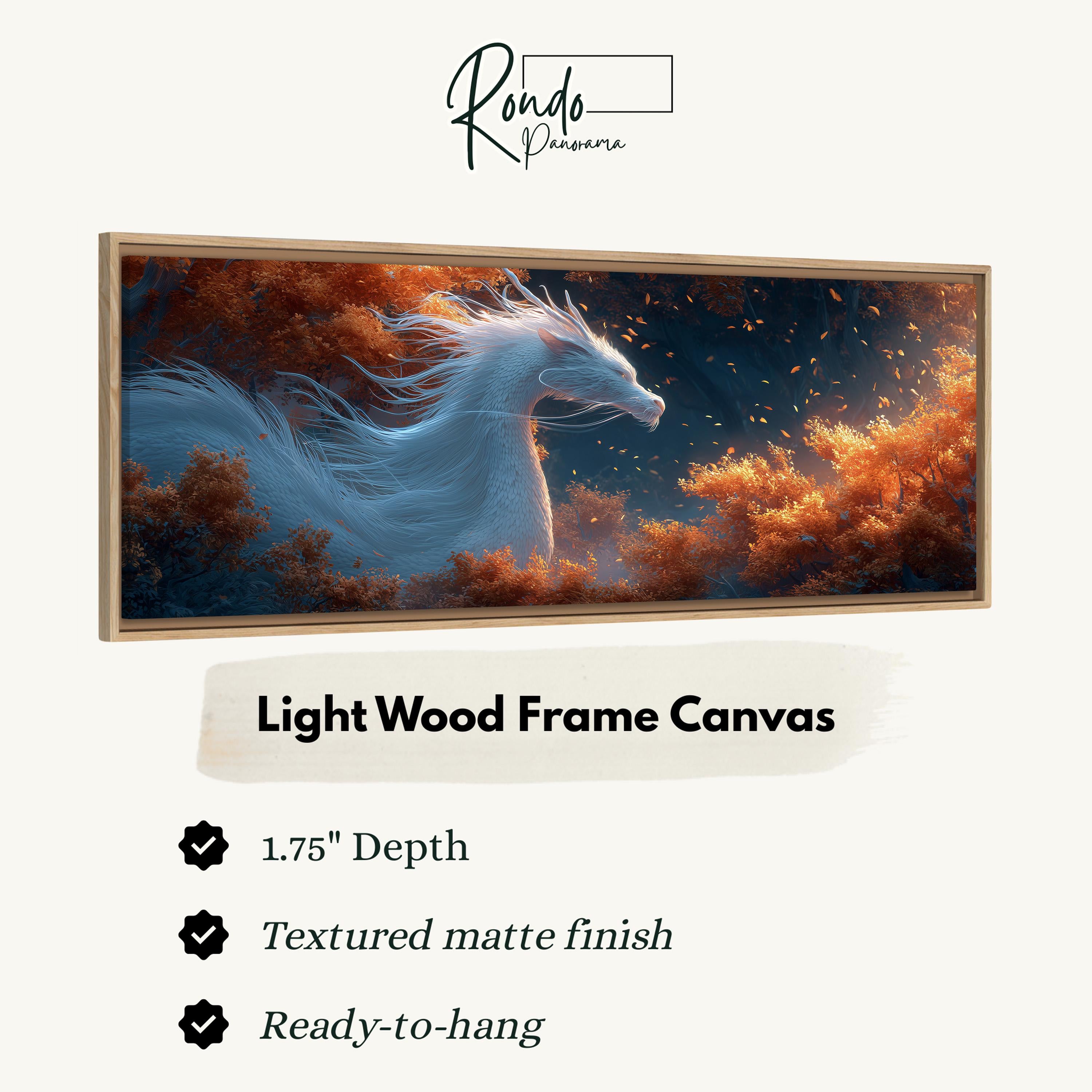 Light wood frame canvas