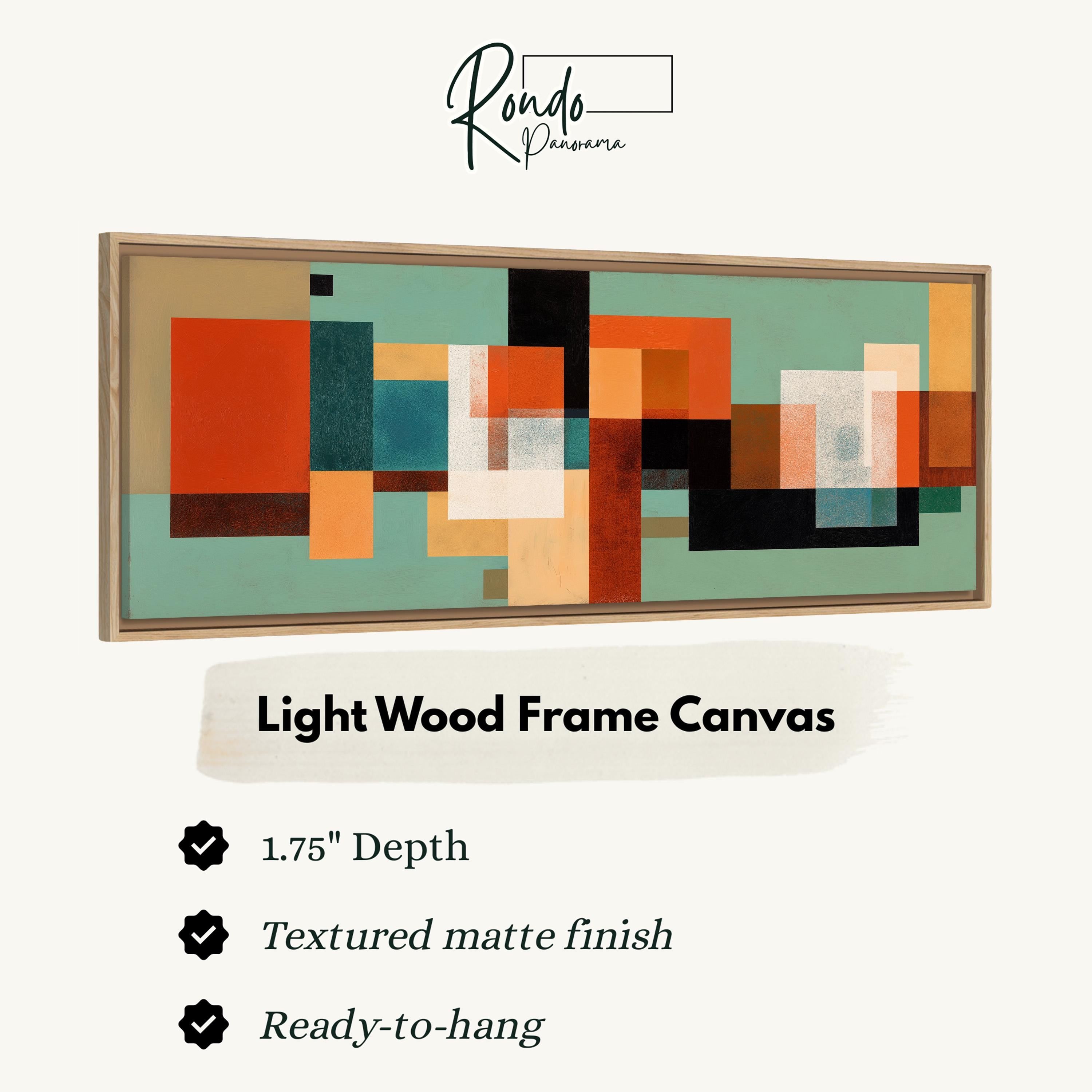 Light wood frame canvas