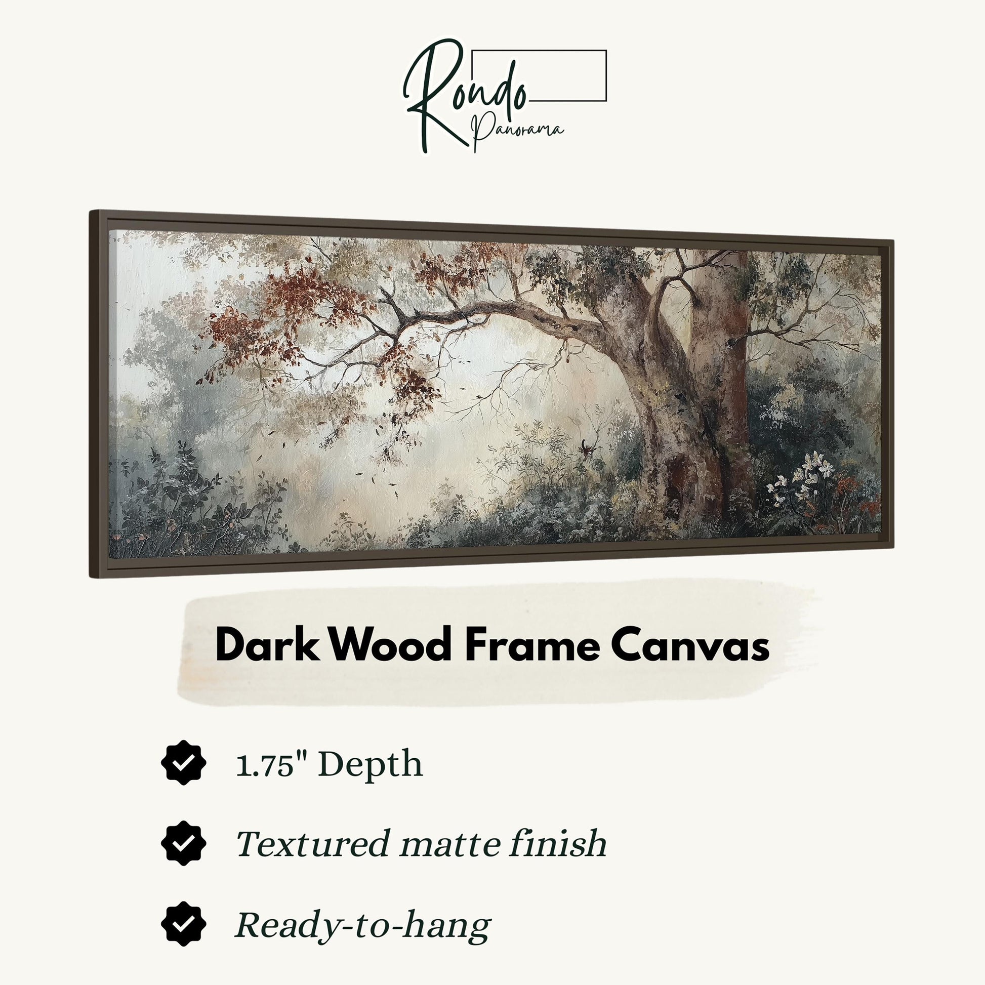 The image is a framed artwork depicting a tree with a textured finish, hanging on a wall.
