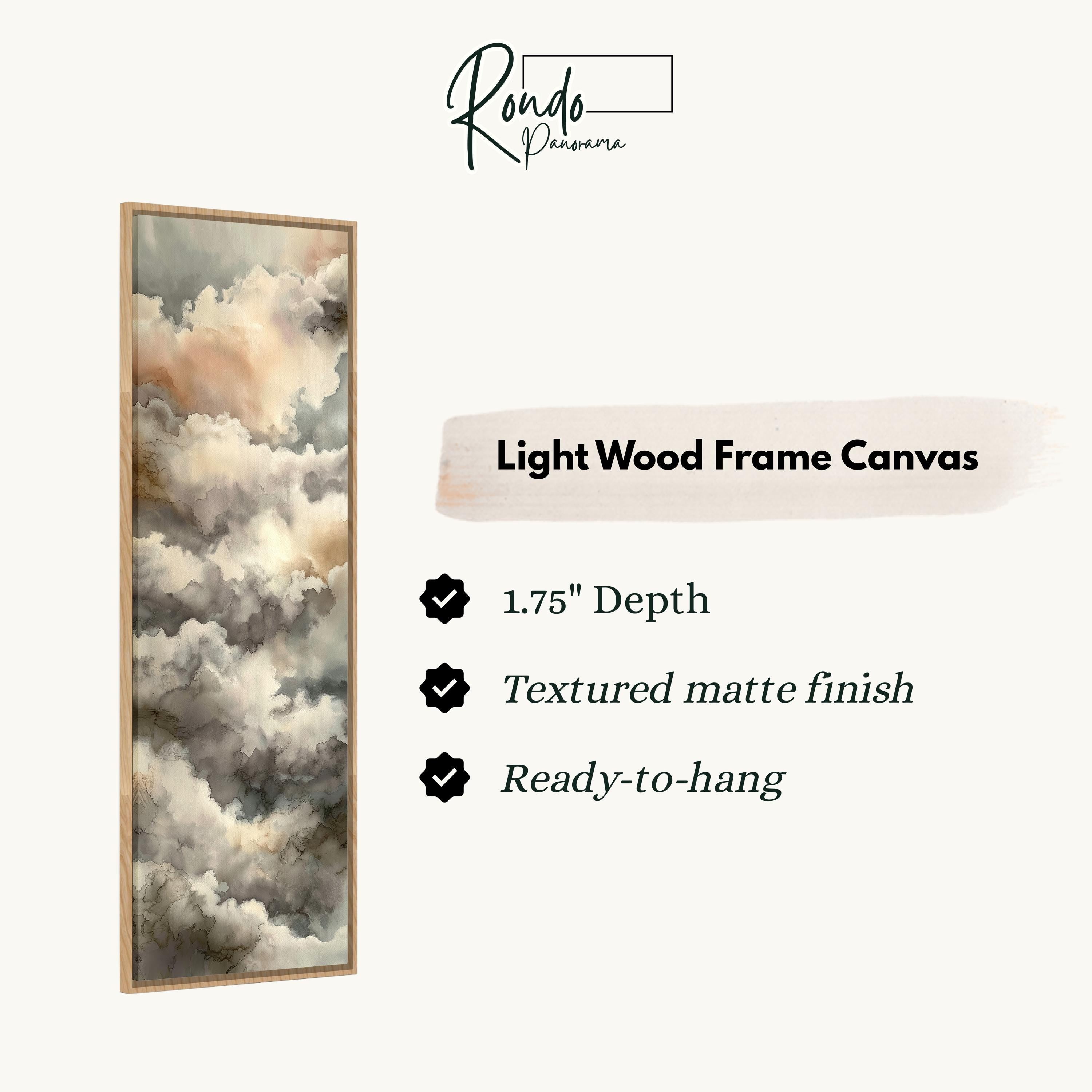 Tall Vertical Cloud - Long Narrow Sky Painting
