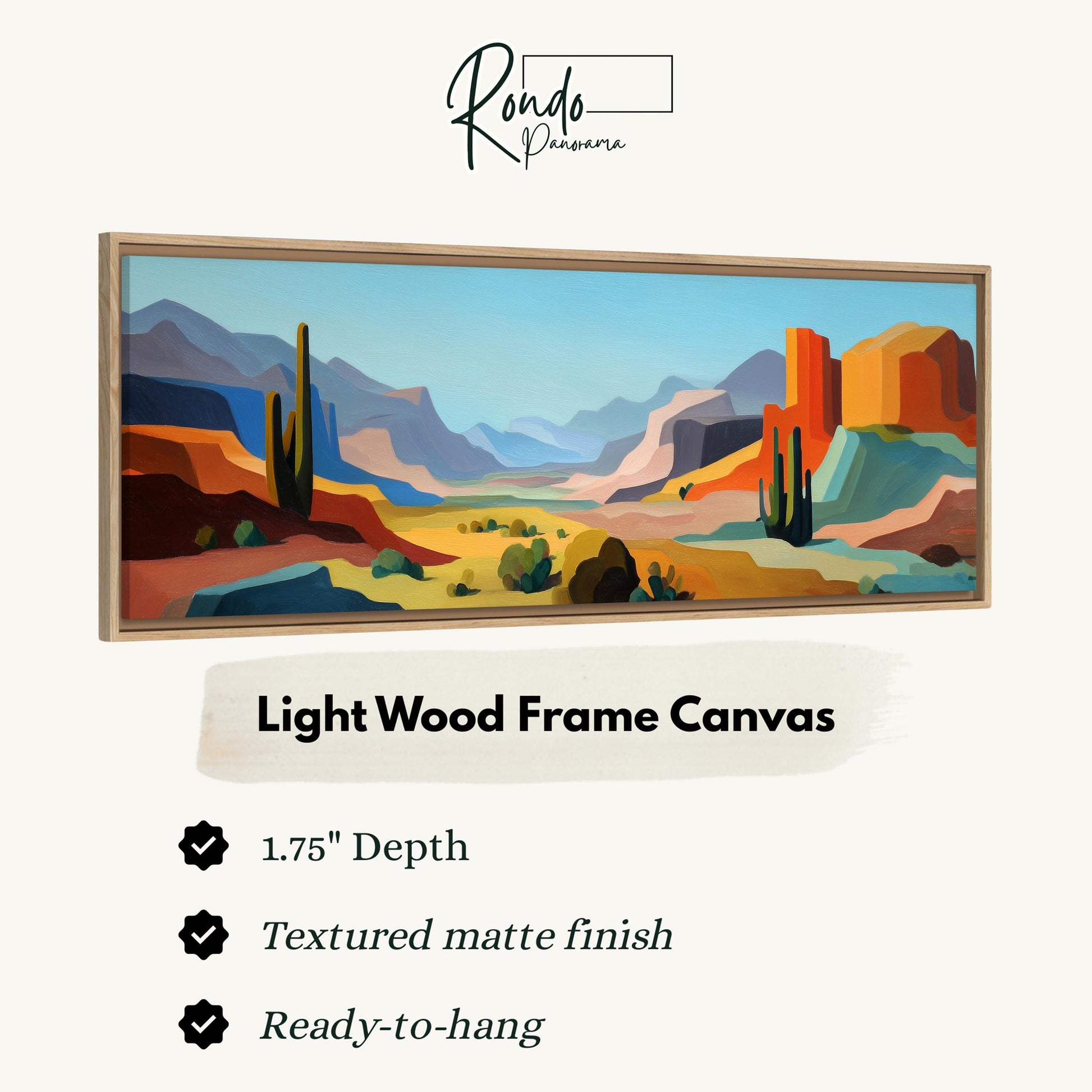 Light Wood Frame Canvas