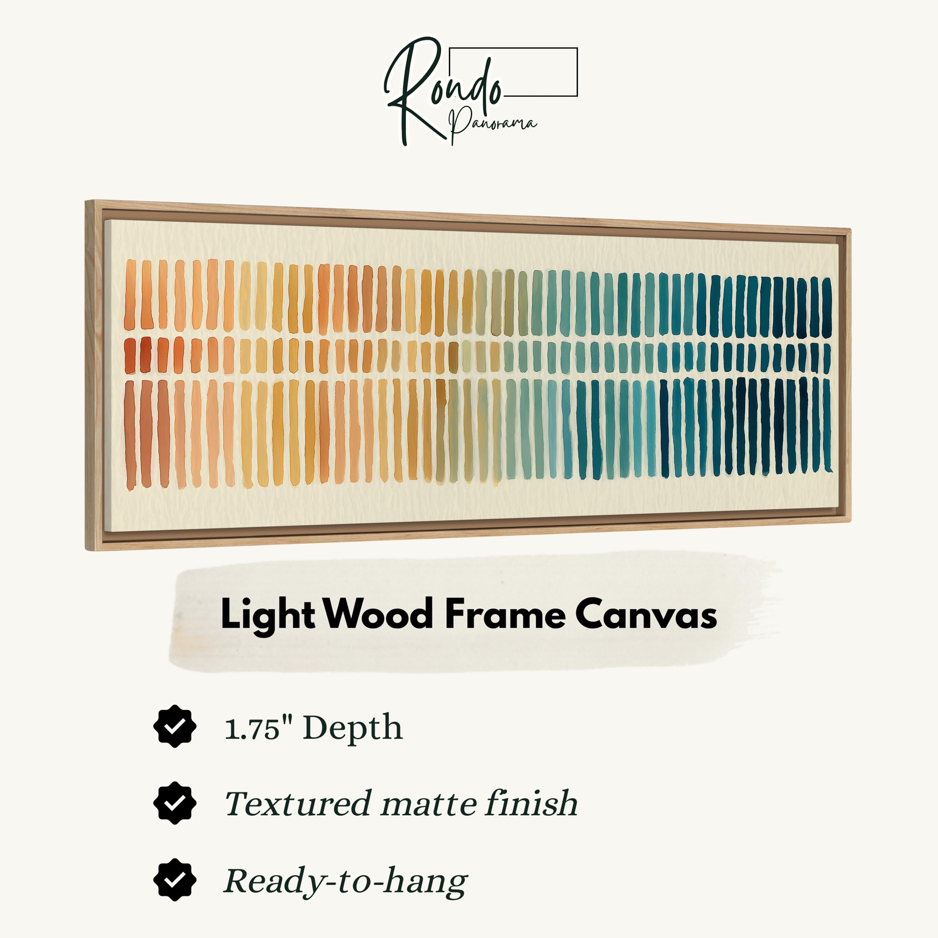Light wood frame canvas