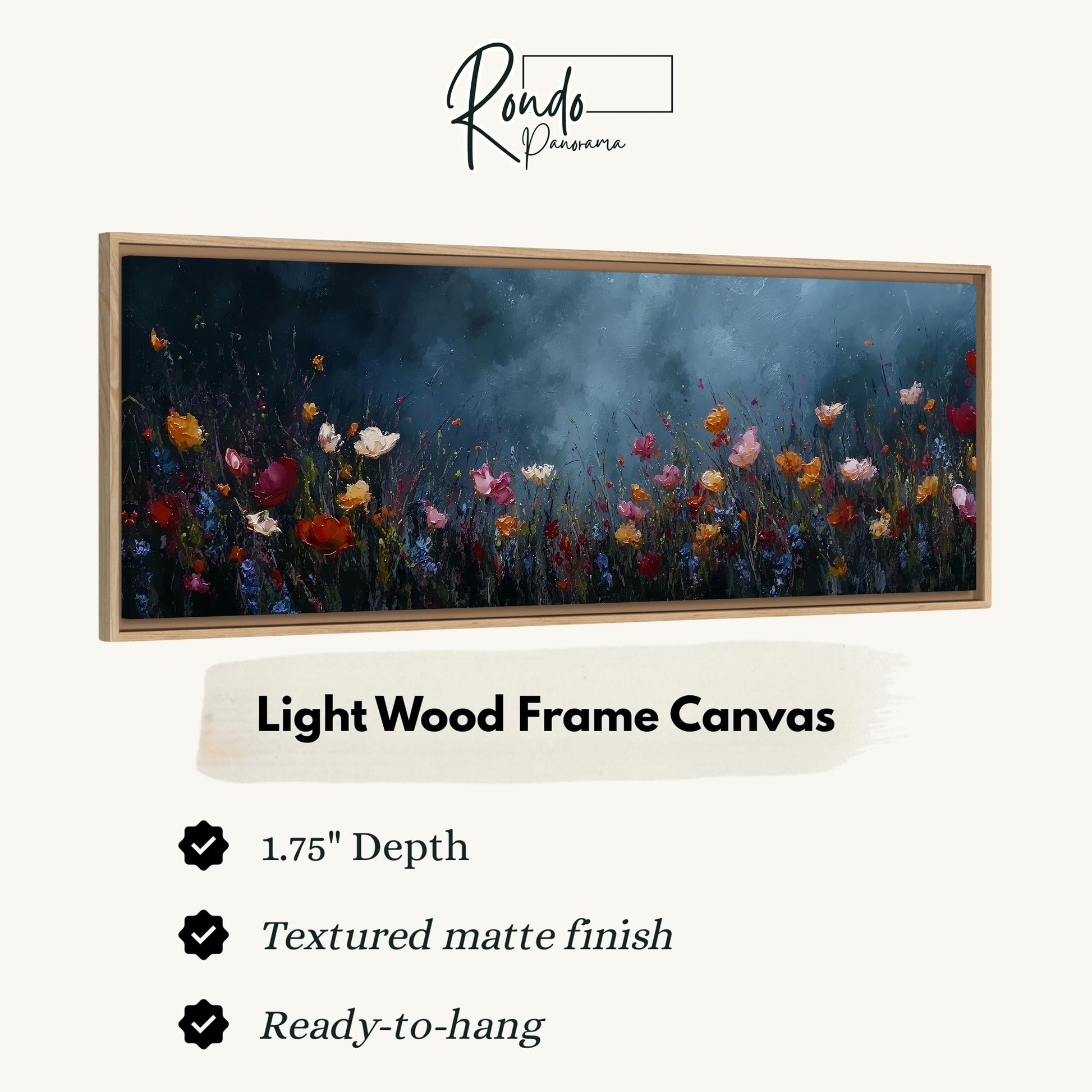 Light wood frame canvas