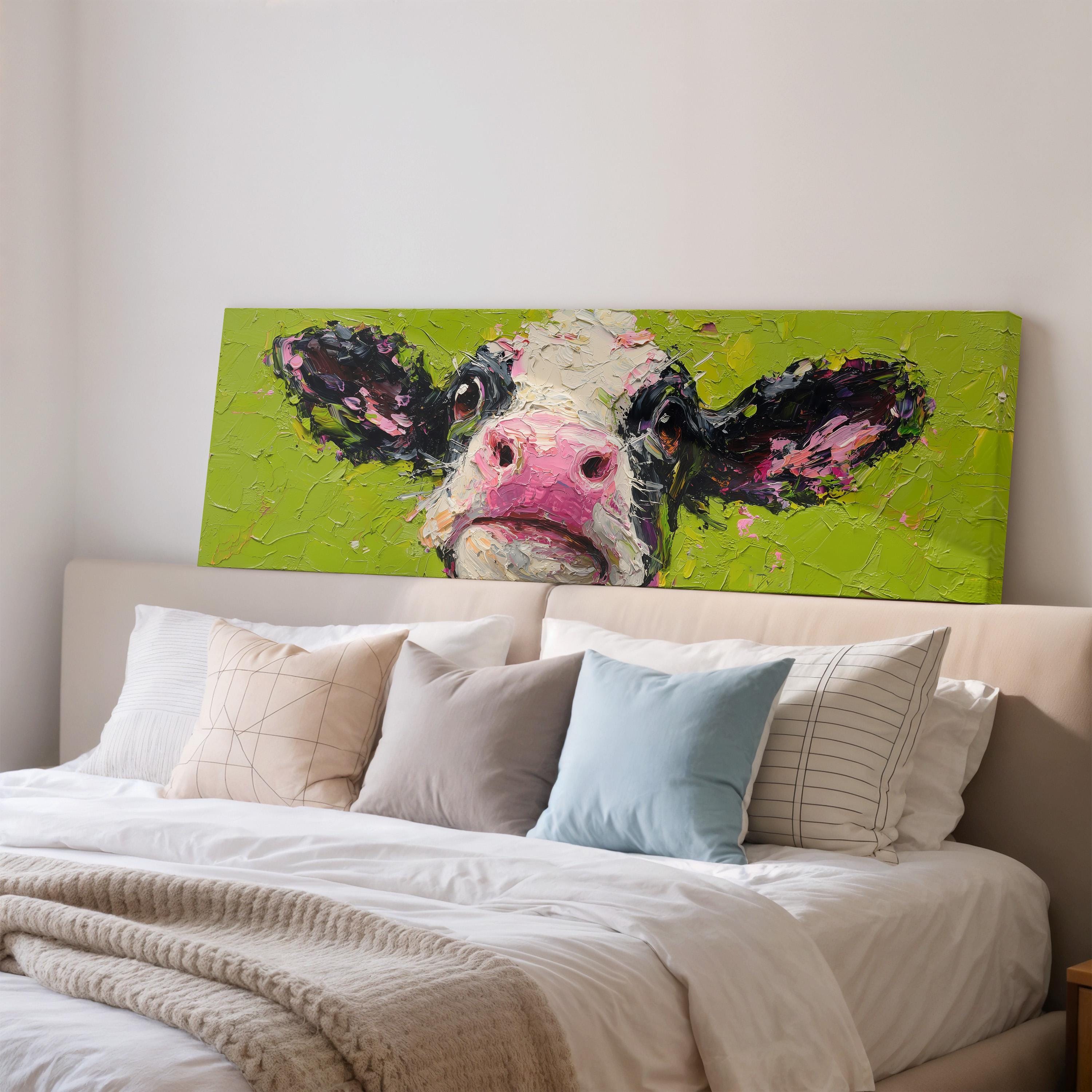 Colorful Cow - Abstract Farm Animal Art