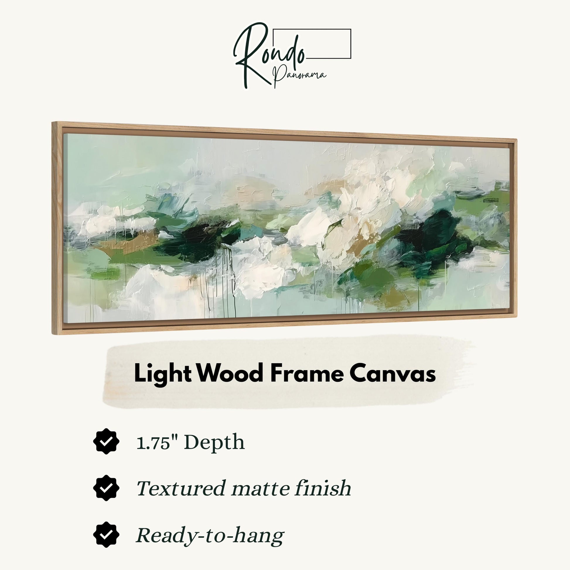 Light wood frame canvas