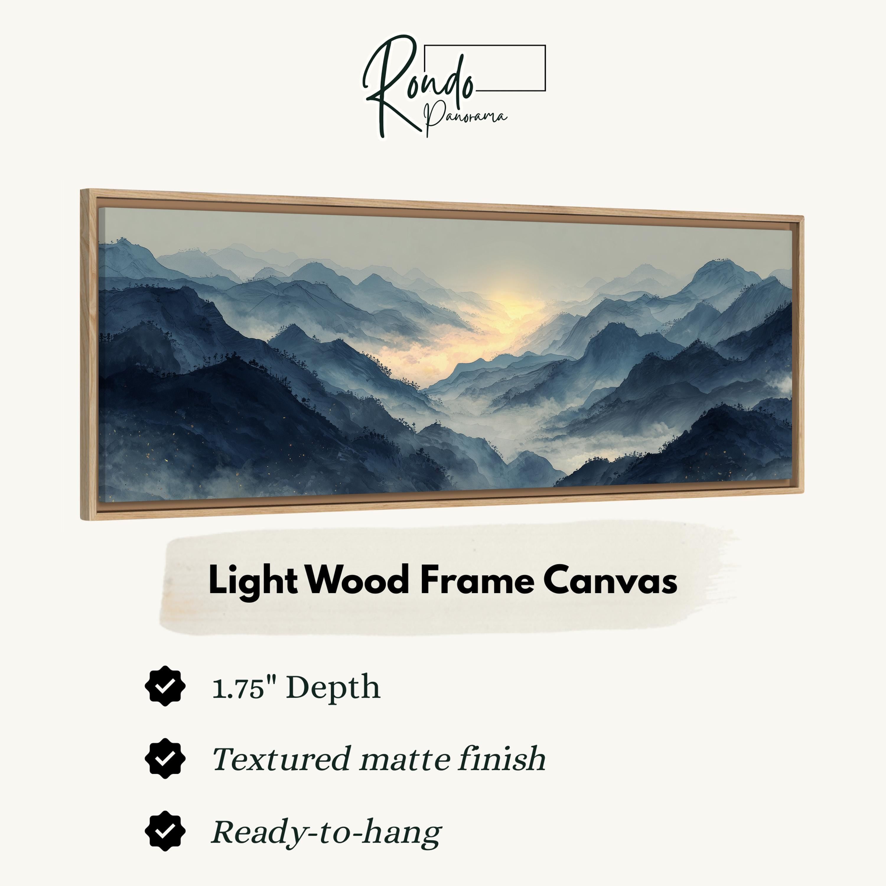 Light wood frame canvas