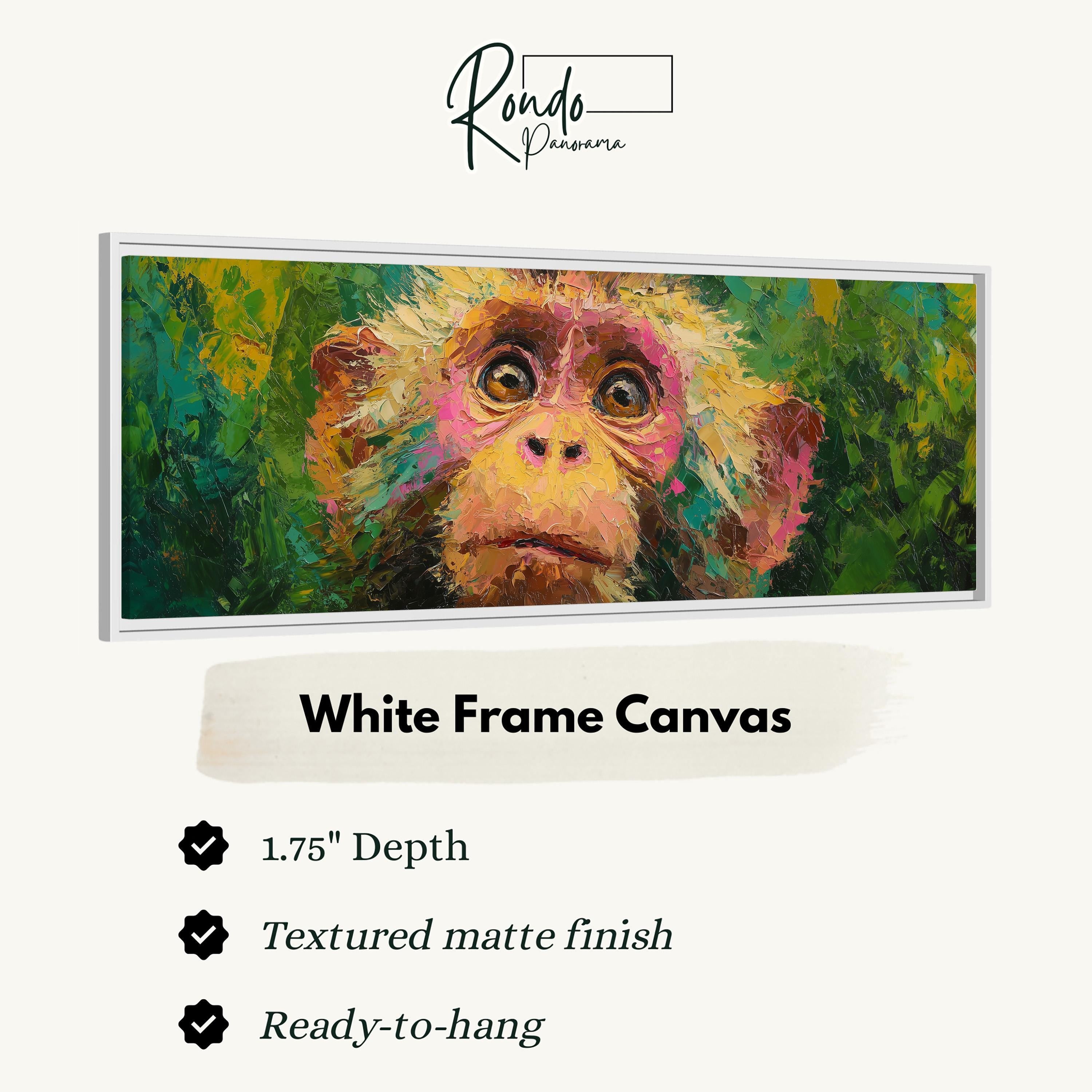 Colorful Monkey - Abstract Animal Art