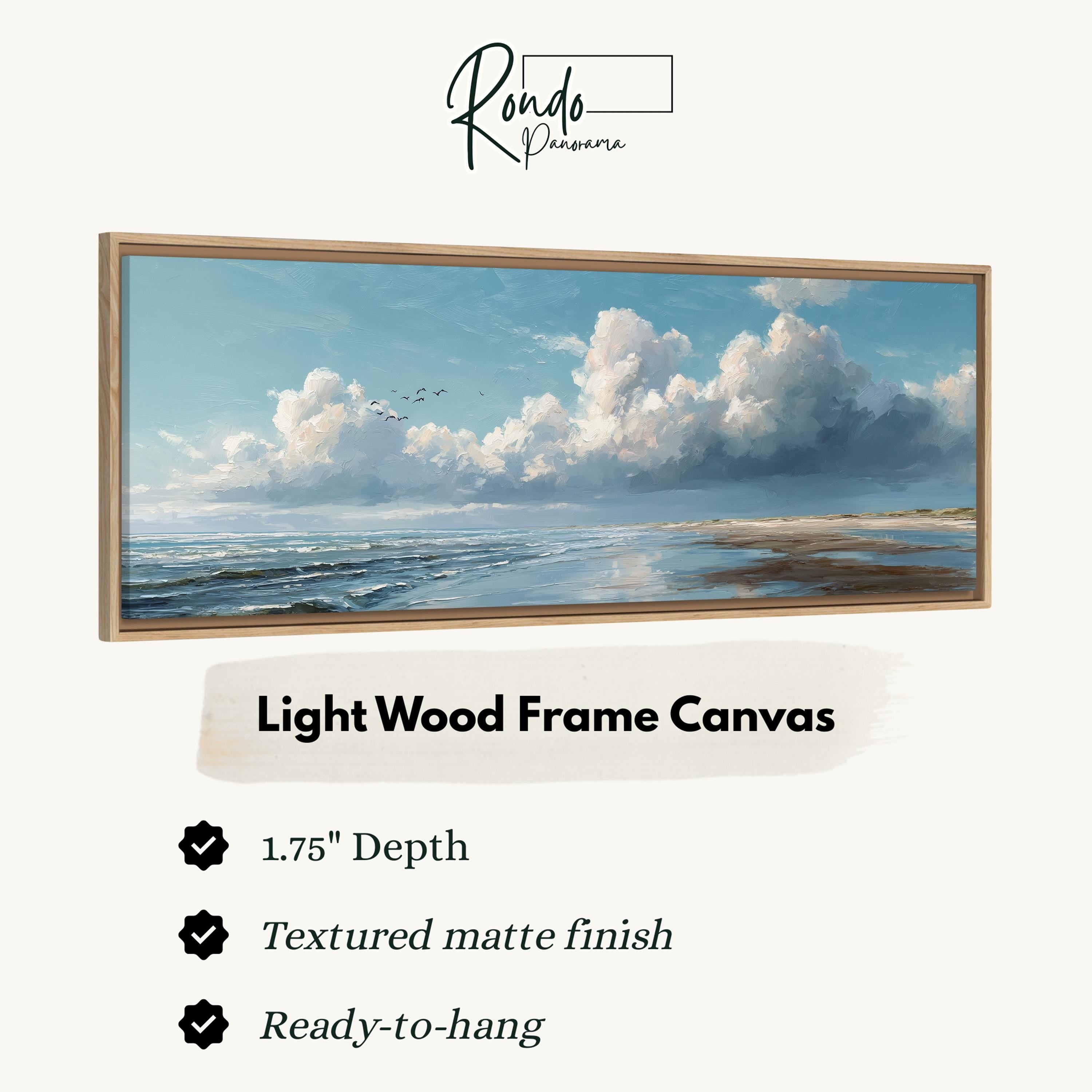 Light wood frame canvas