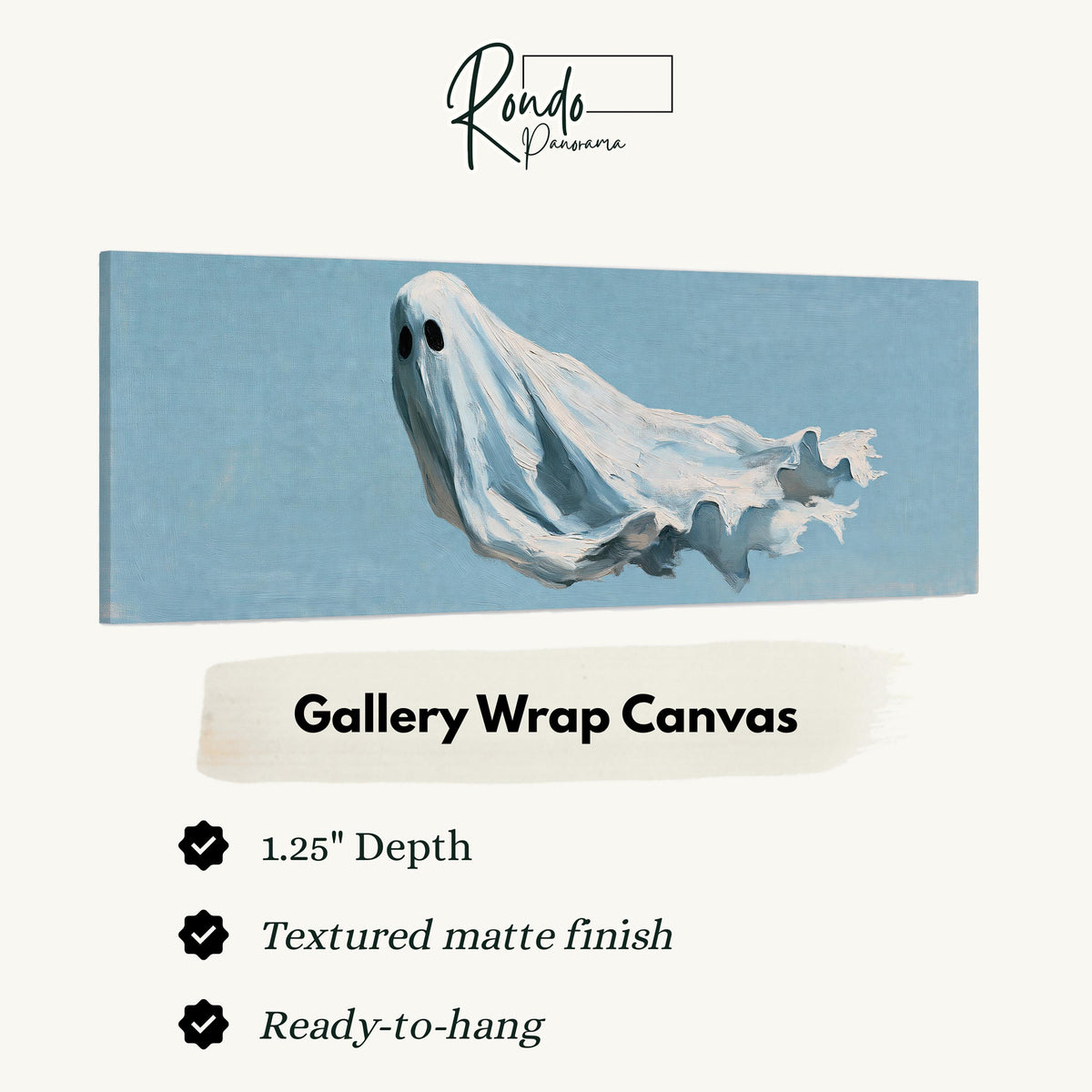 Drifting ghost spirit gallery wrap canvas with the image wrapped around the edges