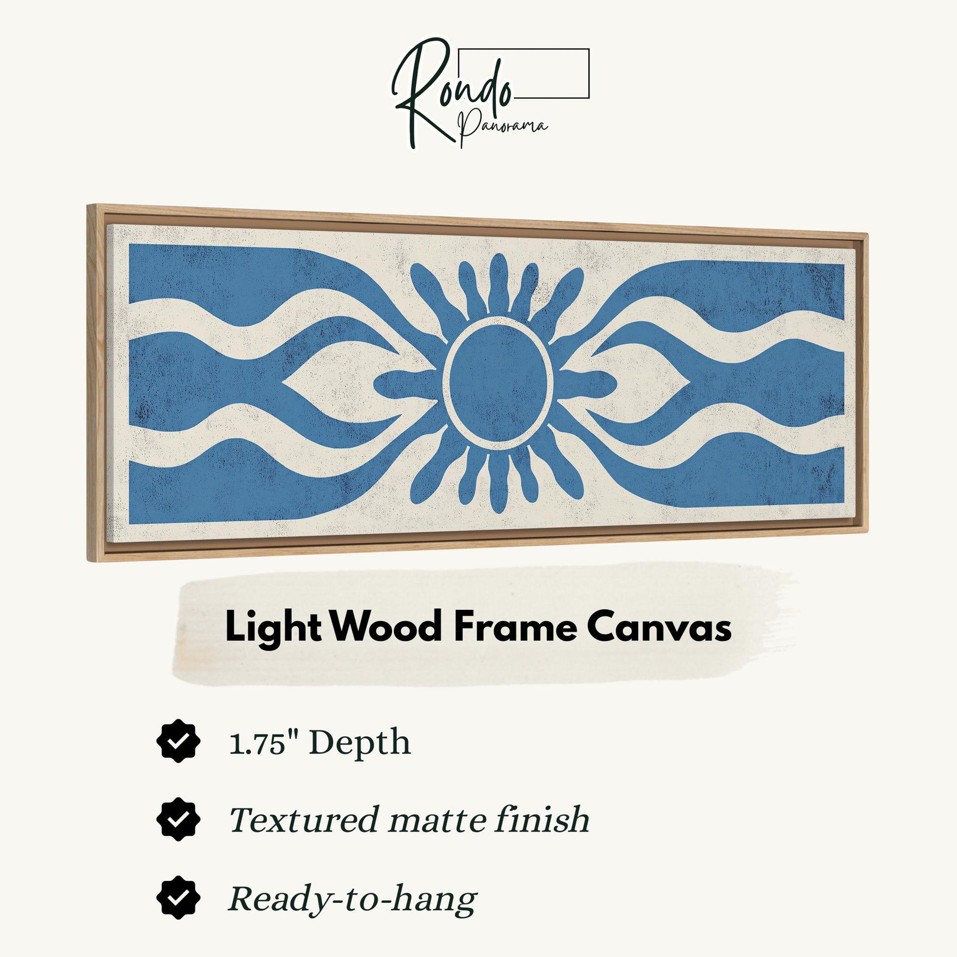Light wood frame canvas