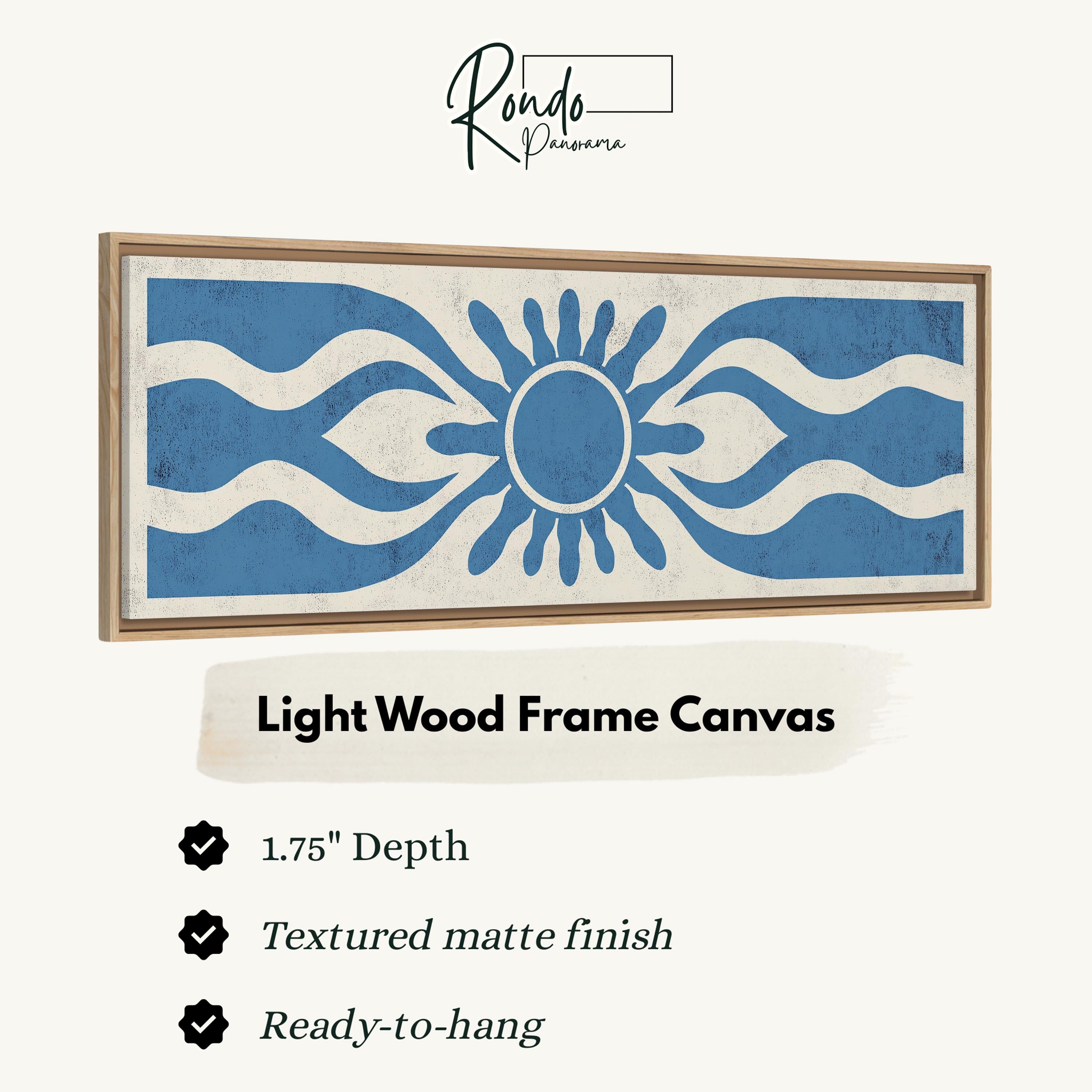 Light wood frame canvas