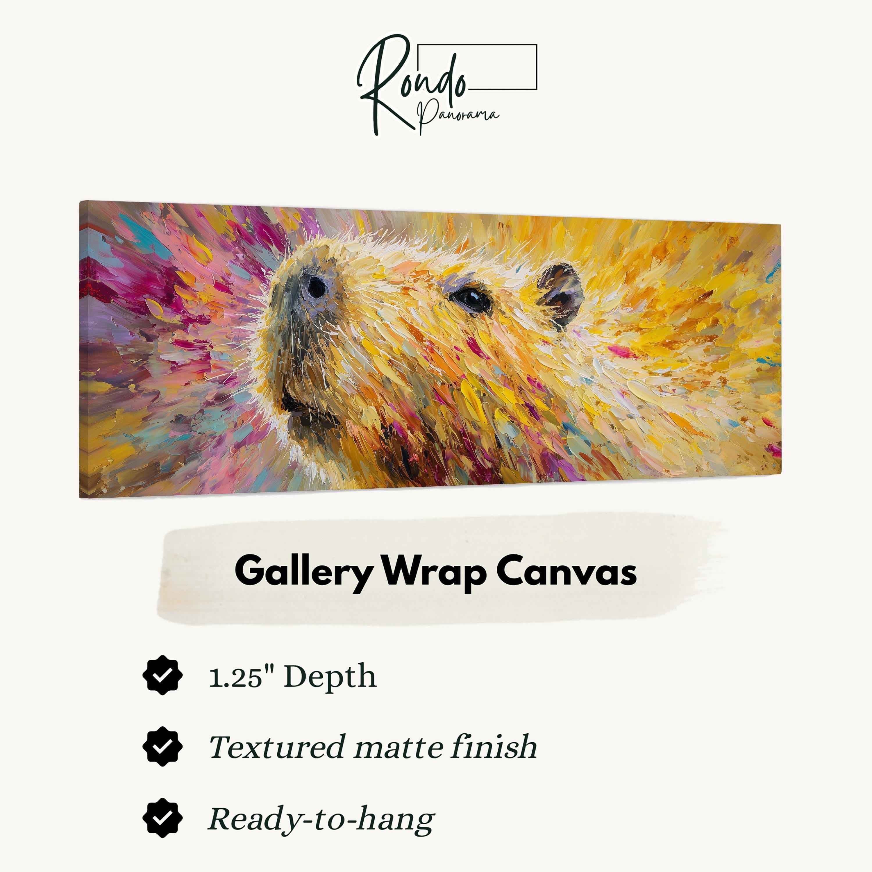Colorful Capybara - Abstract Animal Art