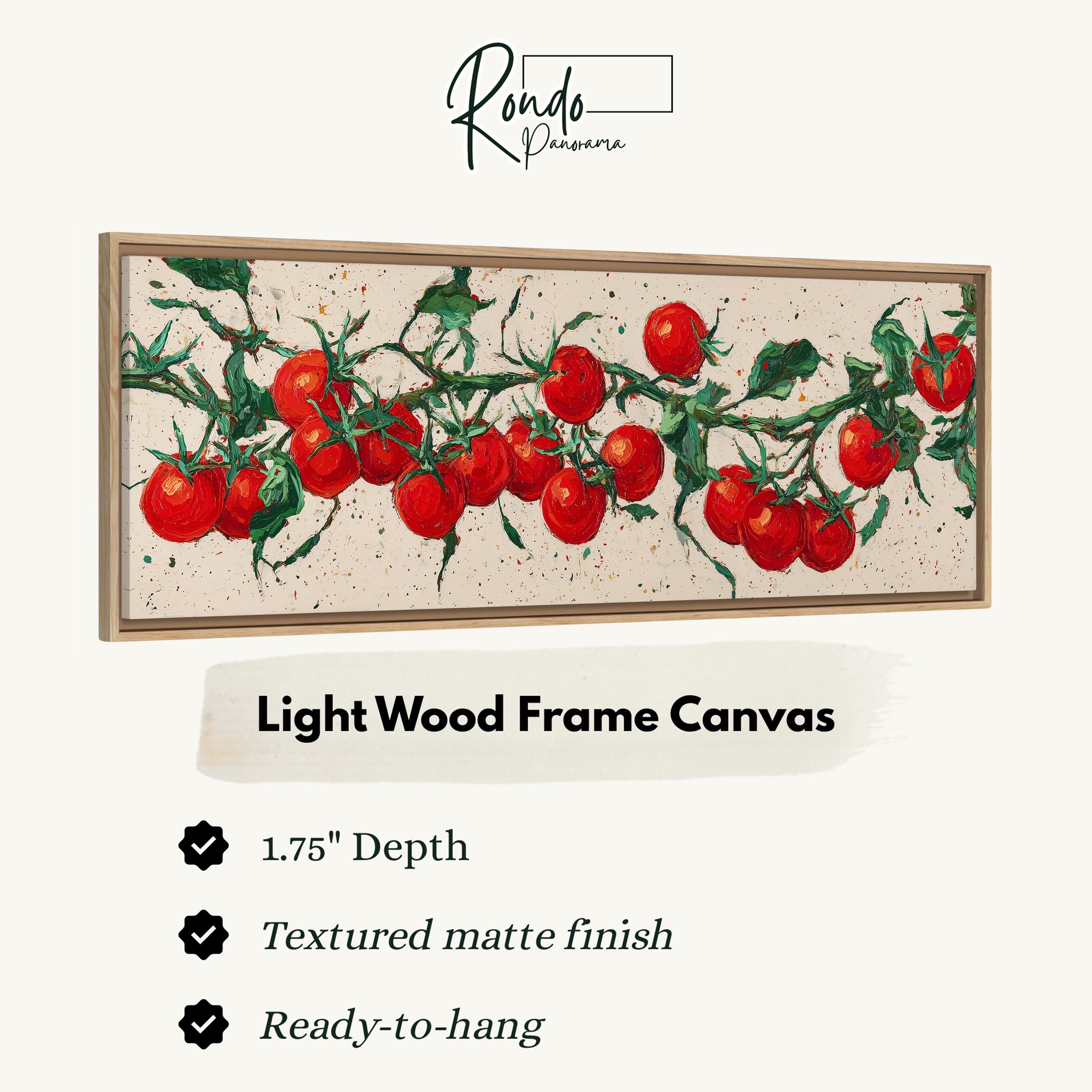 Light wood frame canvas