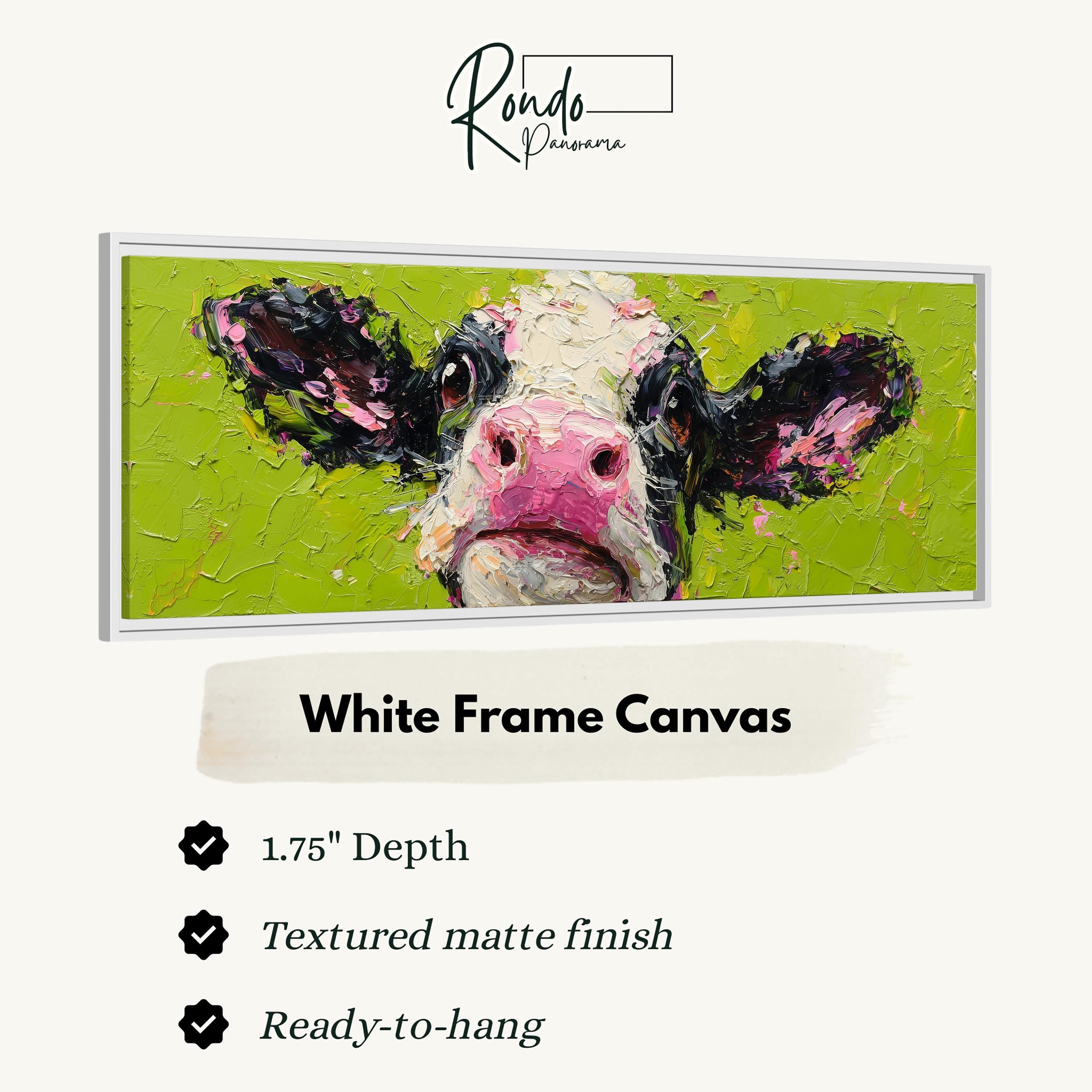 Colorful Cow - Abstract Farm Animal Art