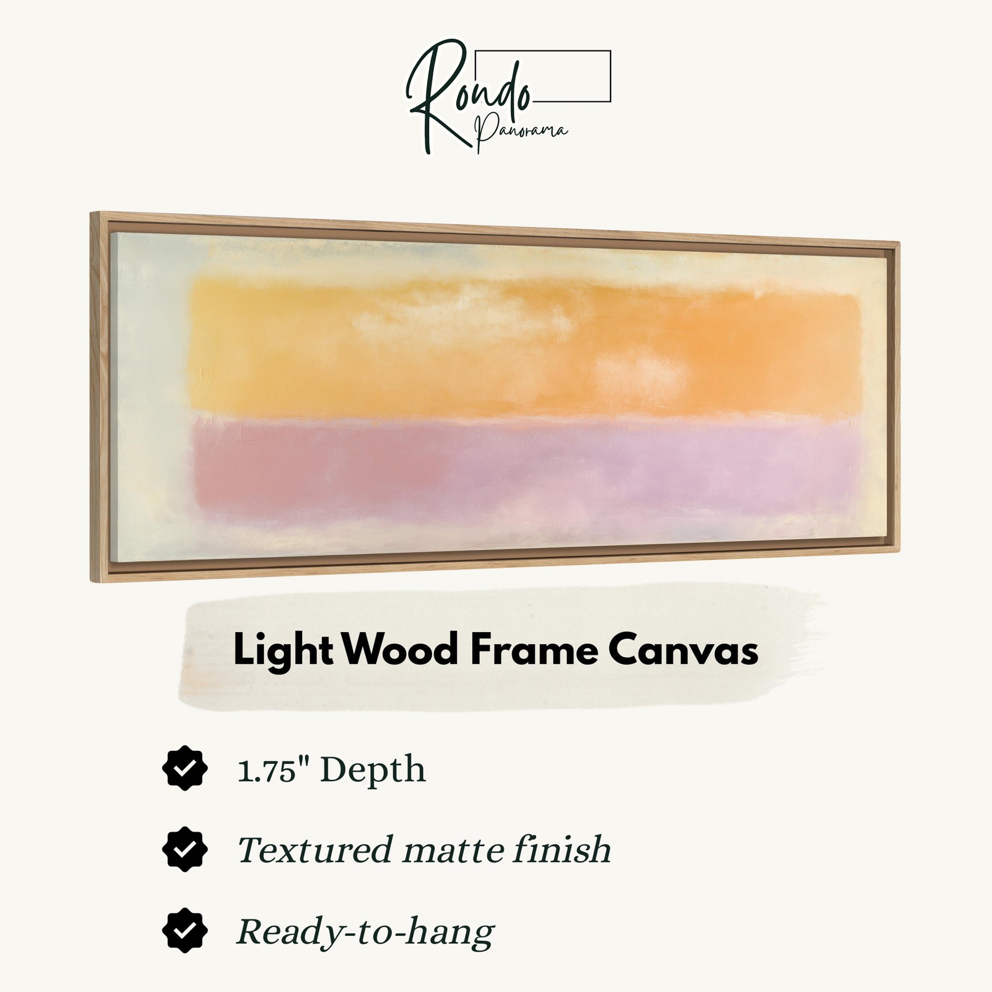 Light wood frame canvas