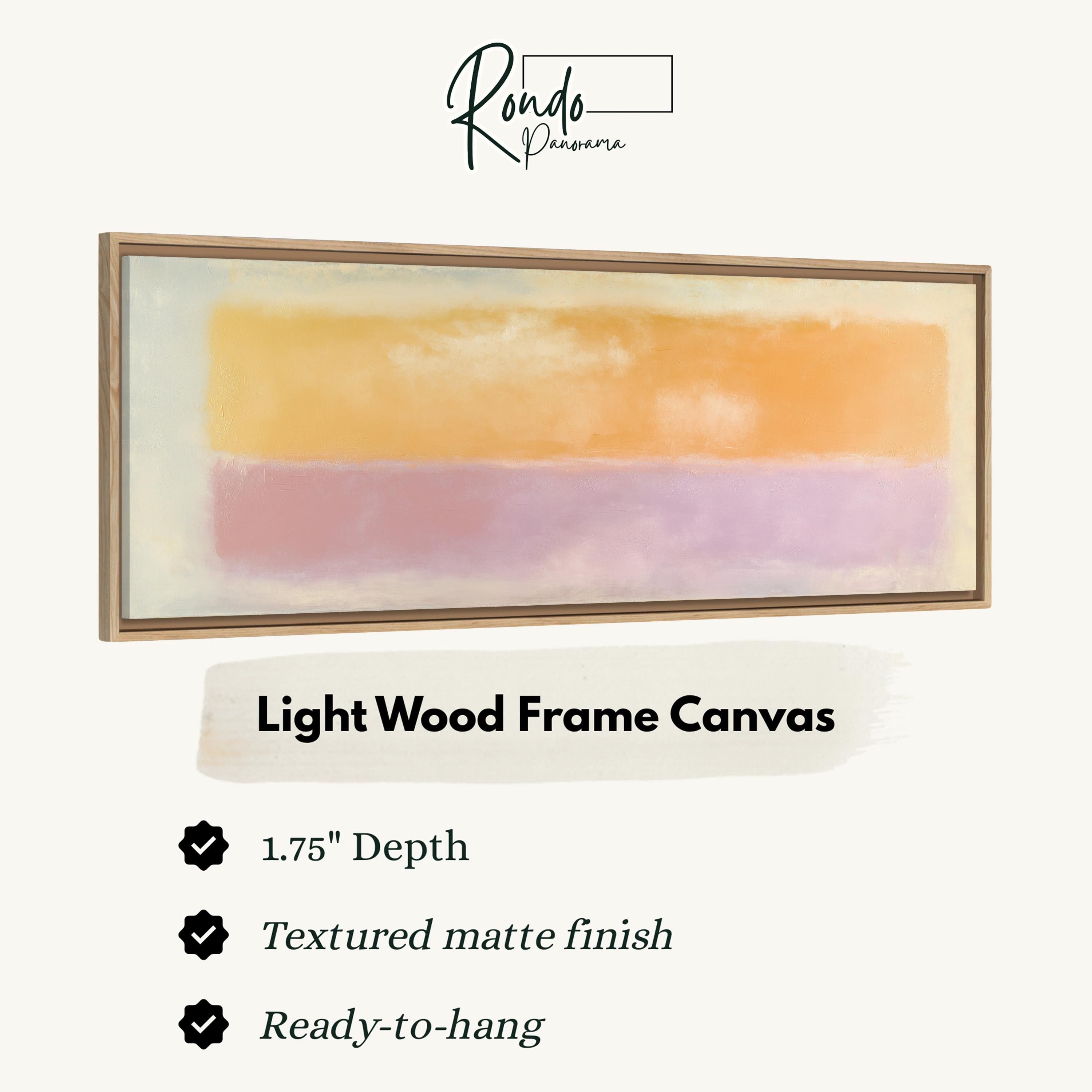 Light wood frame canvas
