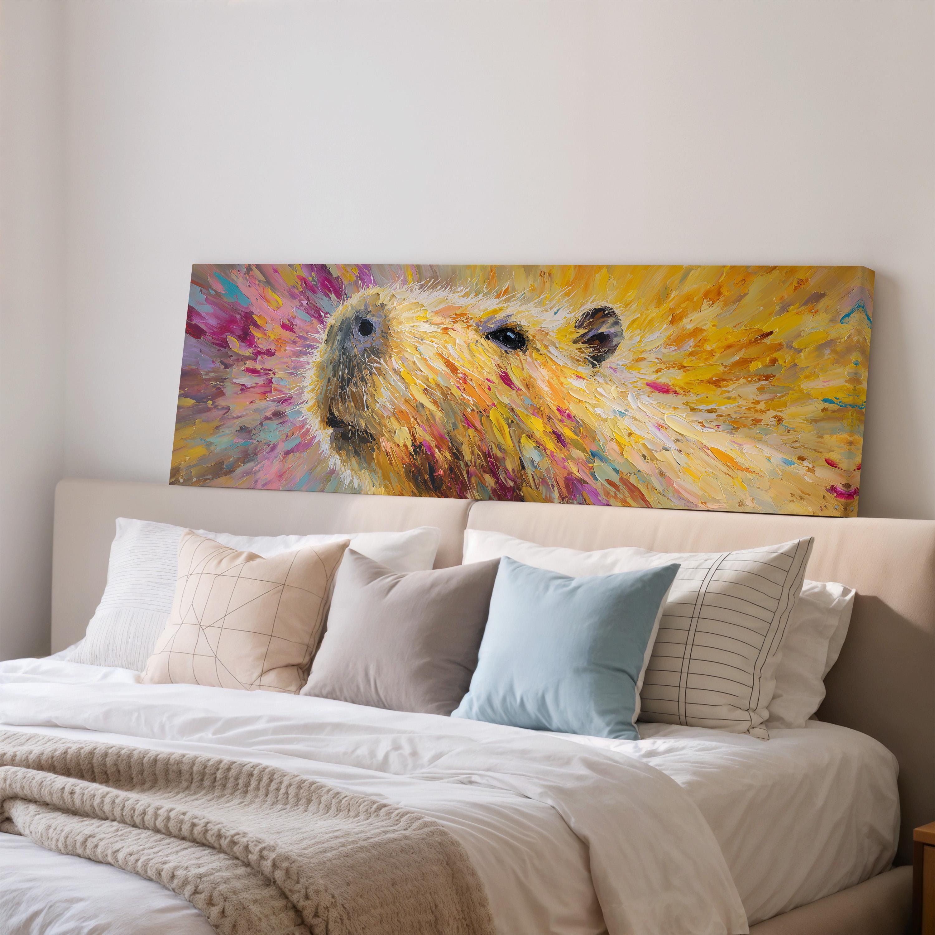 Colorful Capybara - Abstract Animal Art