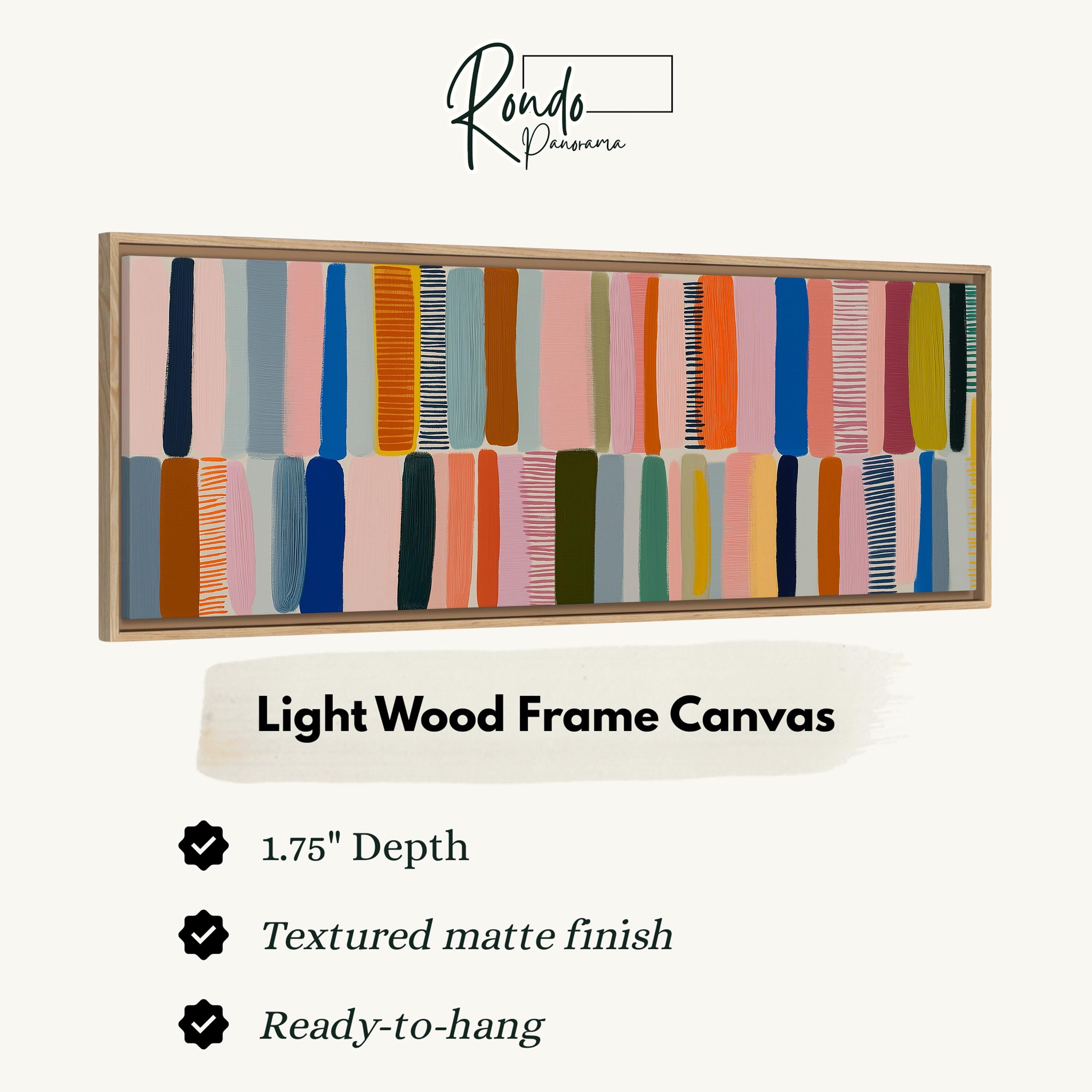 Light wood frame canvas