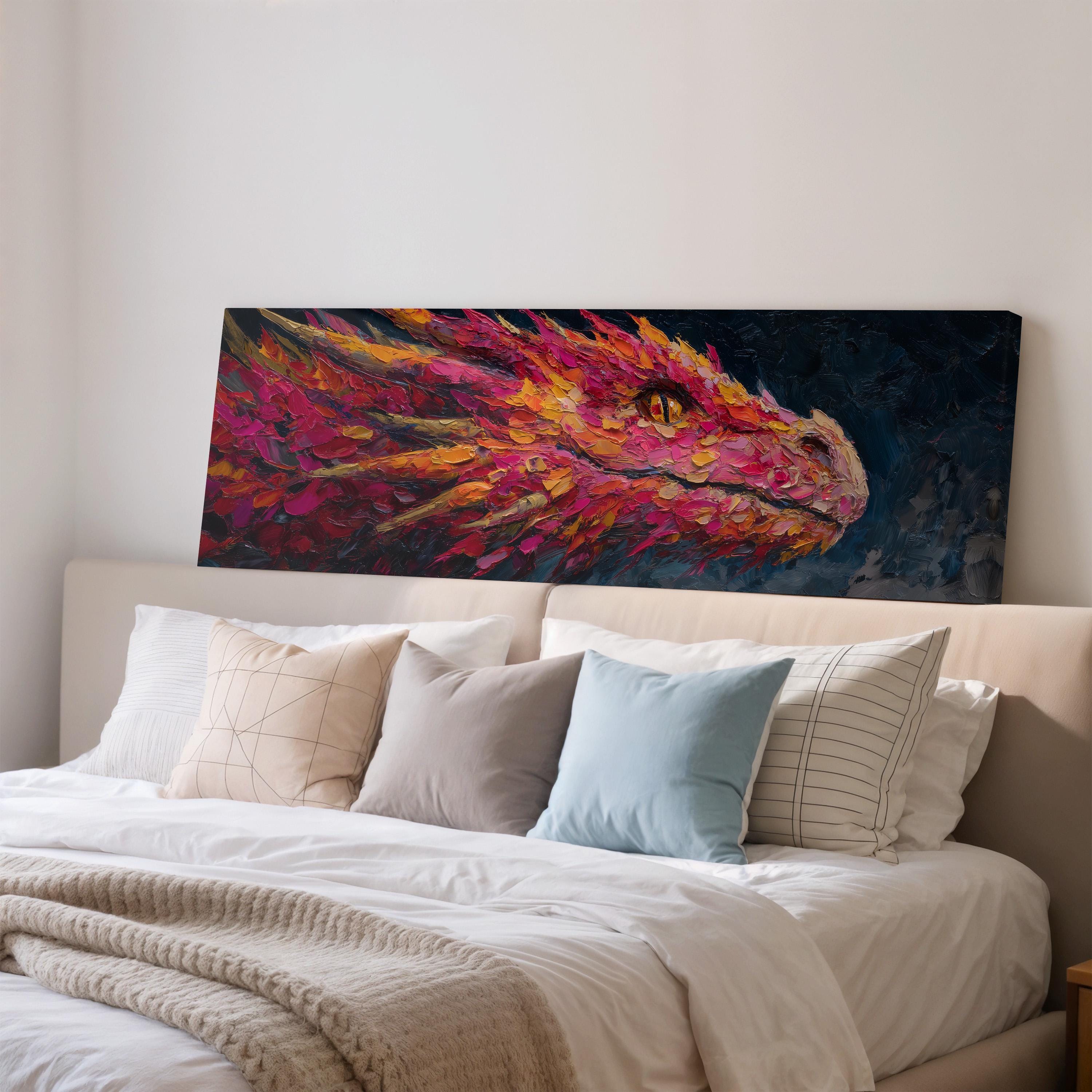 Abstract Dragon - Wide Panoramic Canvas
