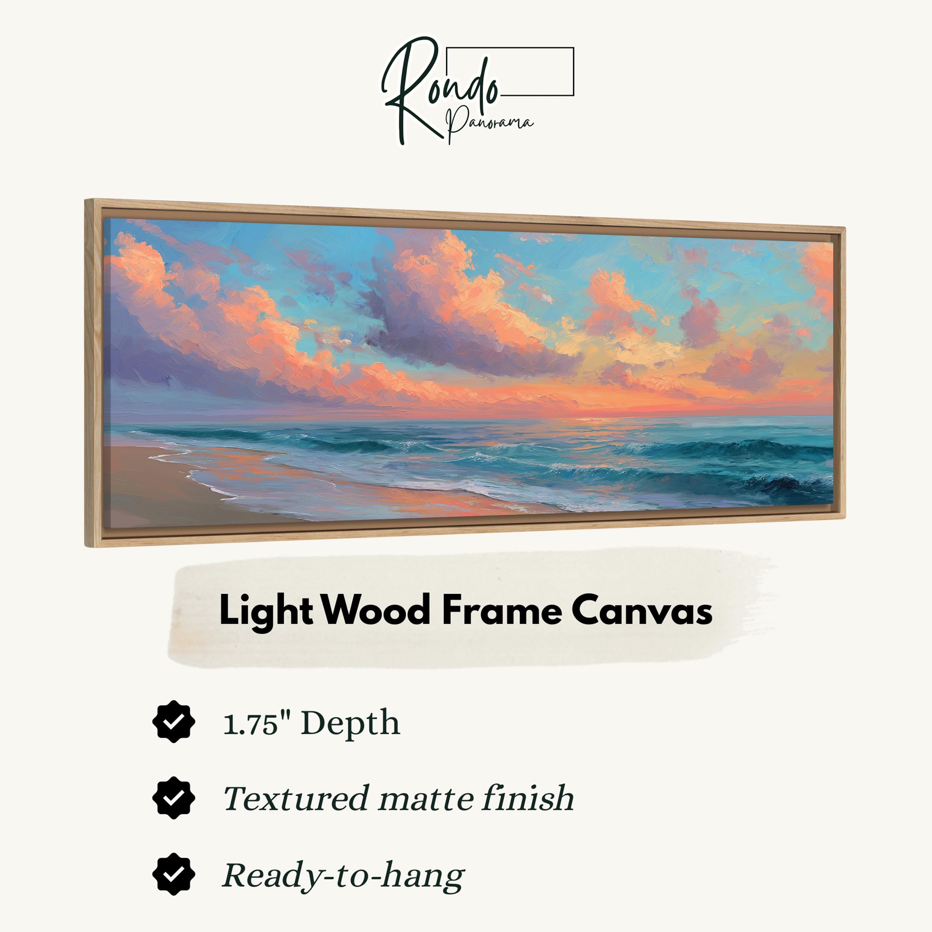 Light wood frame canvas