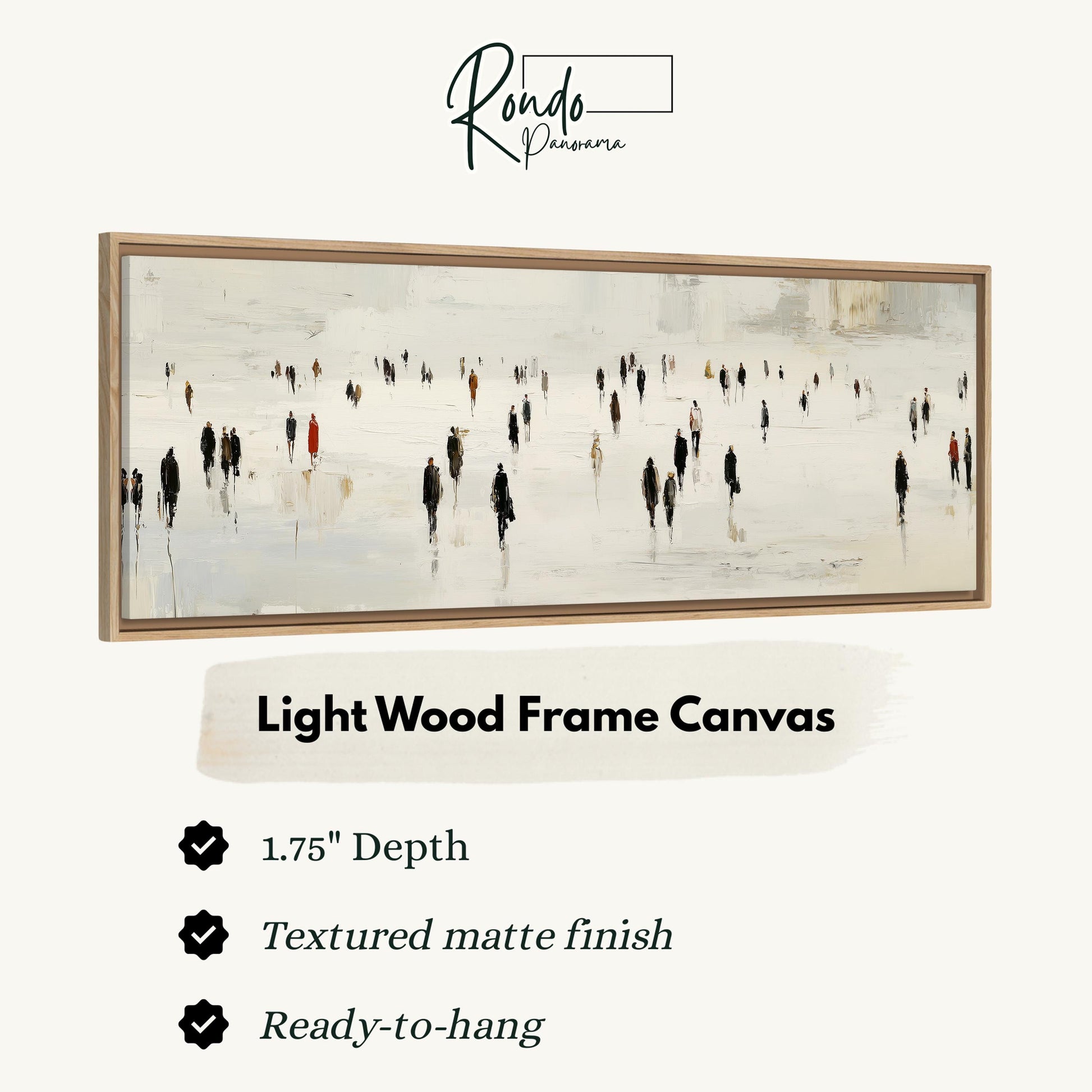 Light wood frame canvas