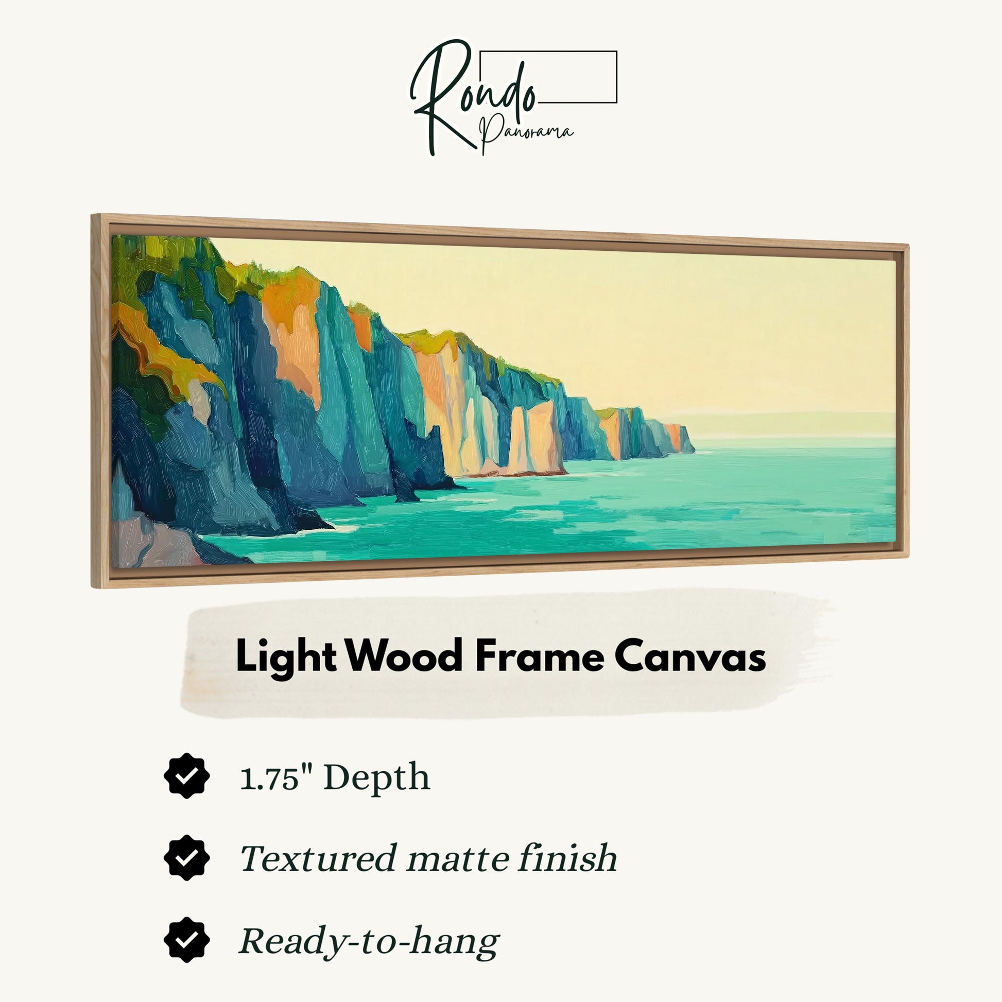 Light wood frame canvas