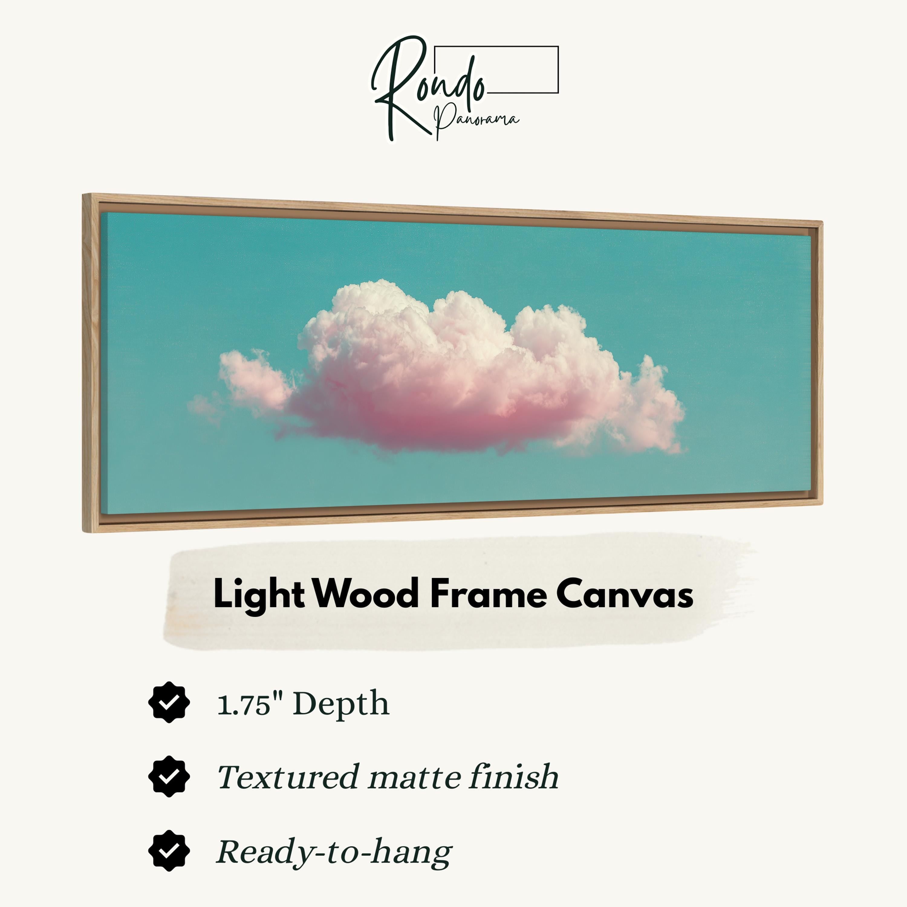 Light wood frame canvas