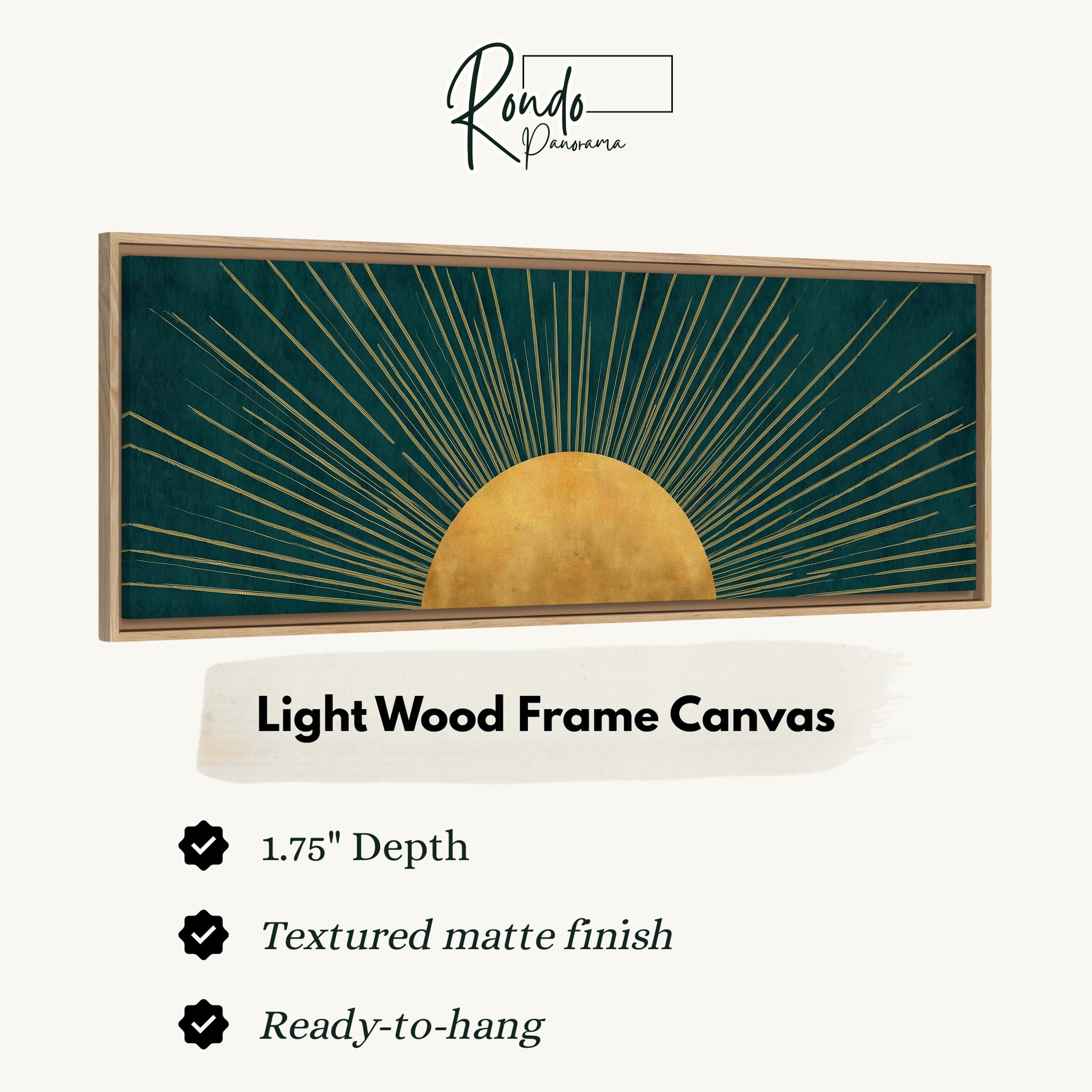 Light wood frame canvas