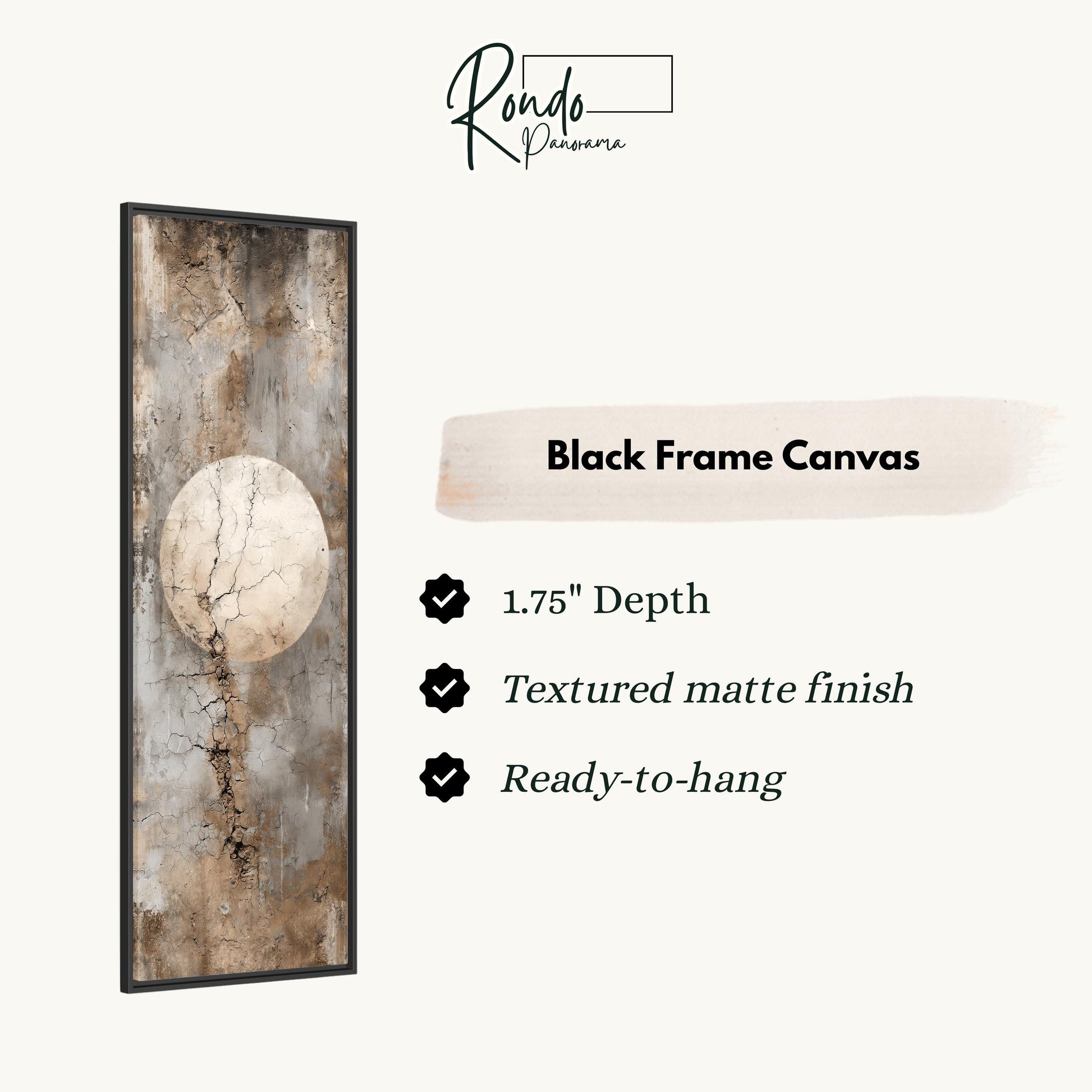 The image is a black frame canvas with a tree-like design and a large white circle in the center.